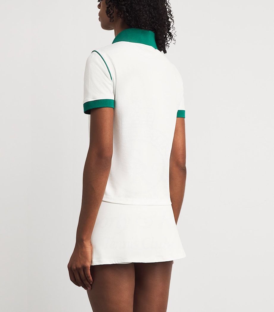 Crown 70s Polo Shirt WHITE/ALPINE Image 4