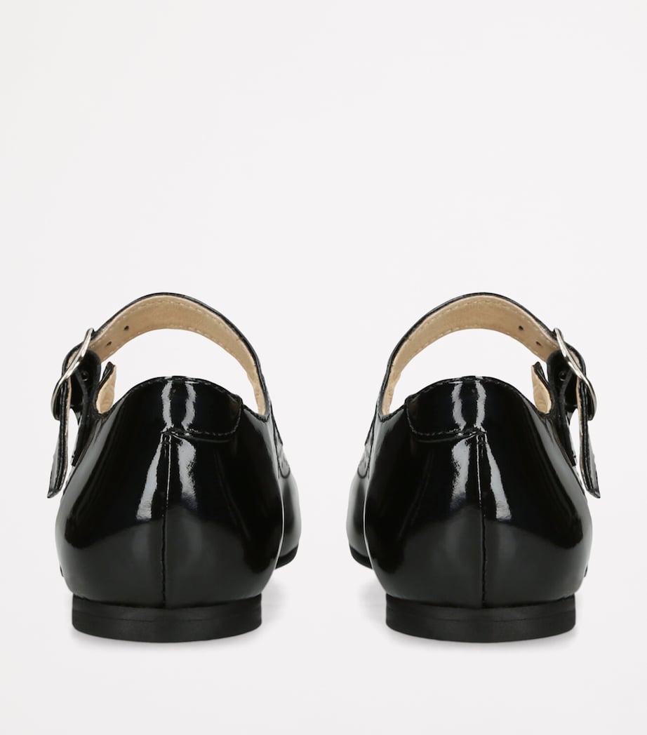 papouelli Patent Leather Millie Flats Black Image 2
