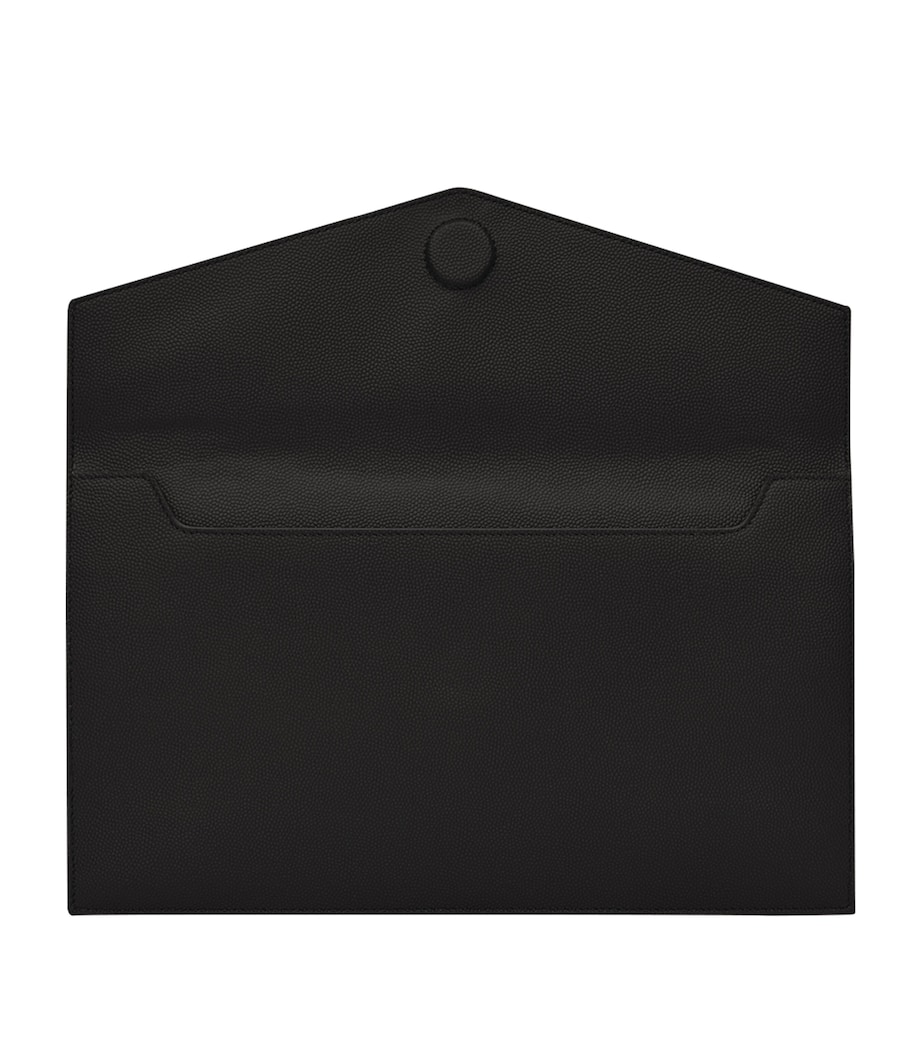 Saint Laurent Leather Uptown Clutch Bag Image 3