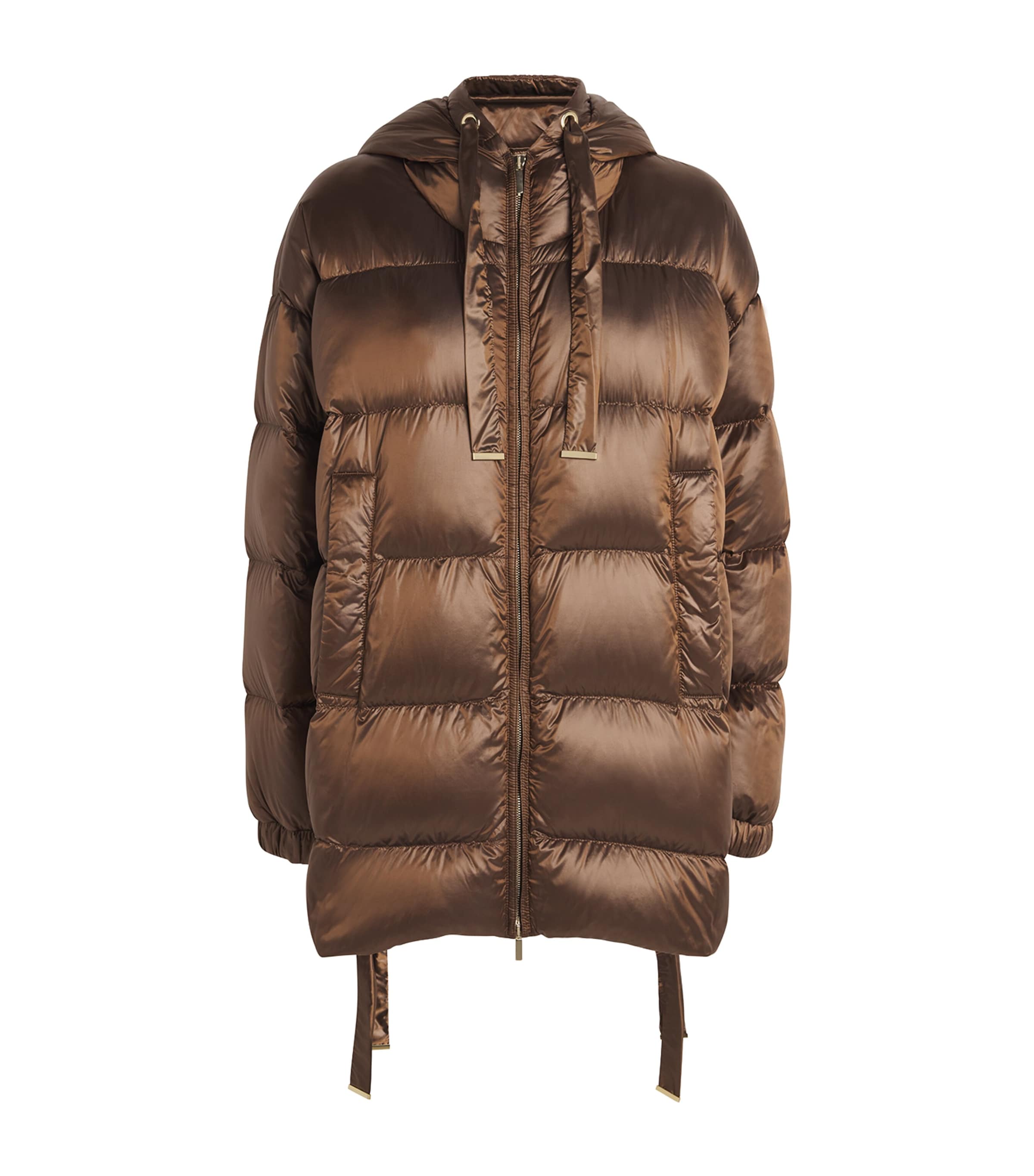 Max Mara Iridescent Water-repellent Quilted Jacket In Yellow