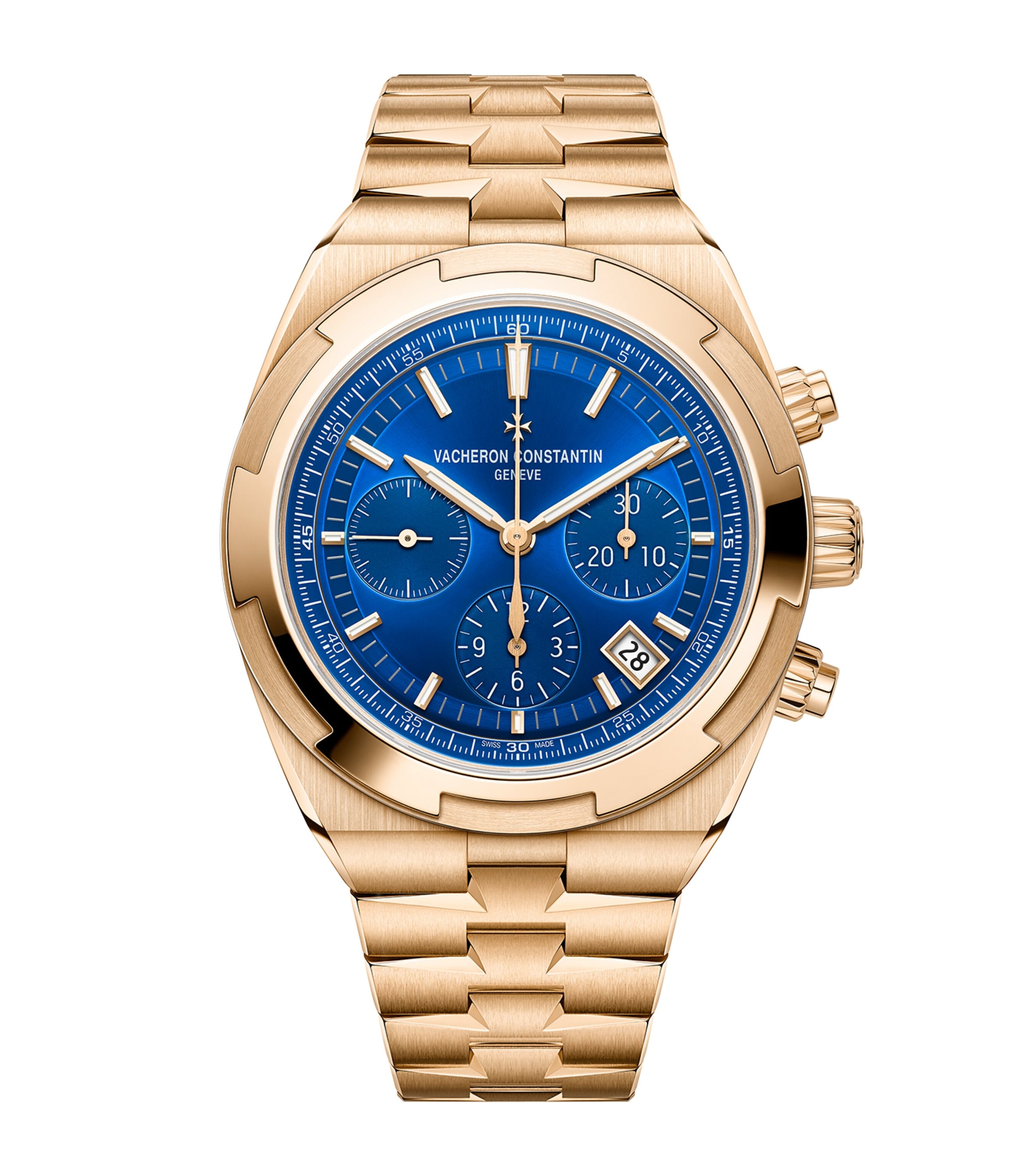 Vacheron Constantin Rose Gold Overseas Chronograph Watch 42.5mm Pink Gold Image 1