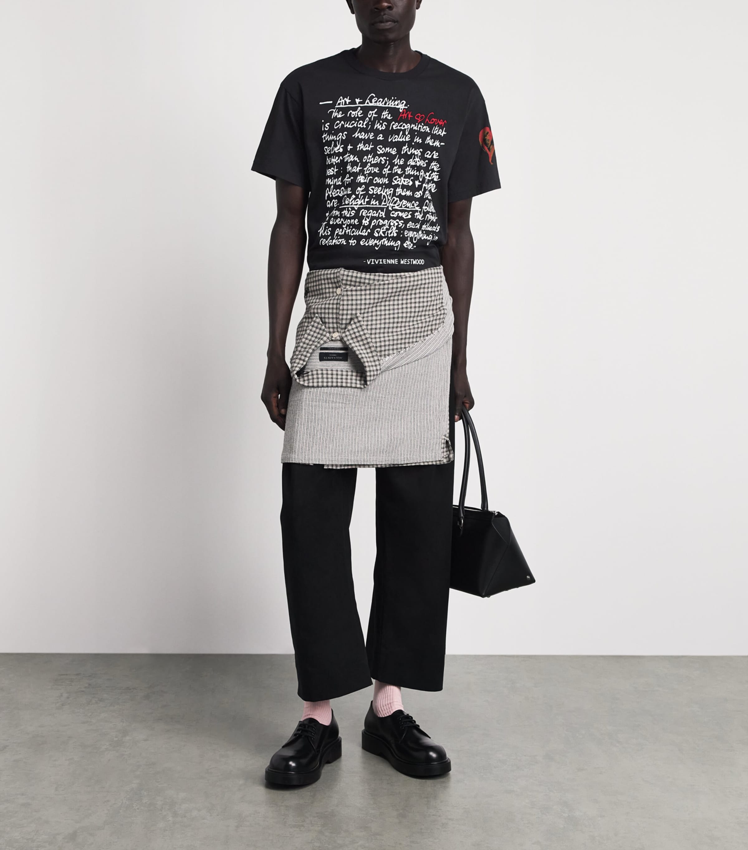 Vivienne Westwood Mens Cotton Printed T-Shirt Black Image 2
