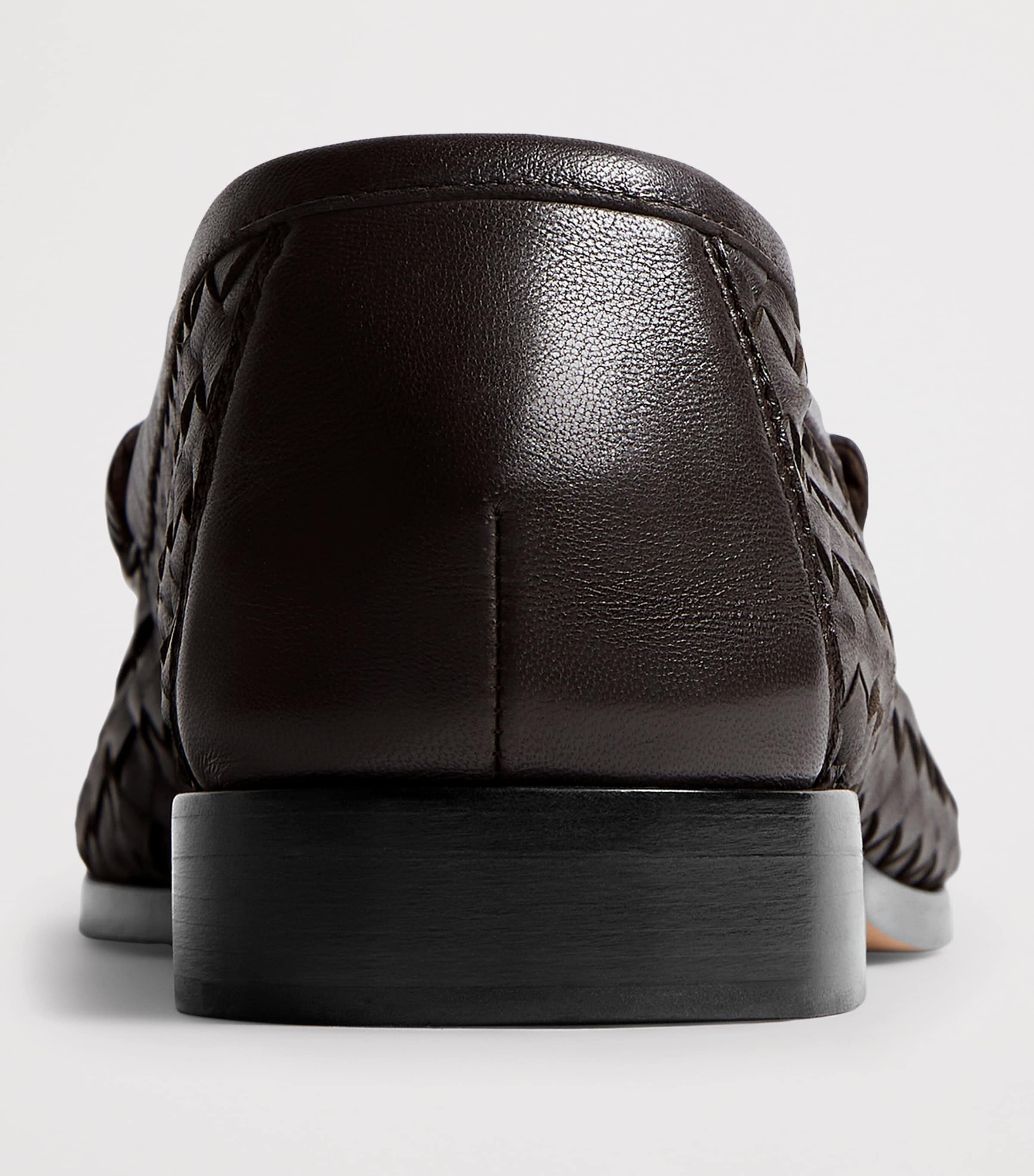 Bottega Veneta Leather Intrecciato Loafers Image 5