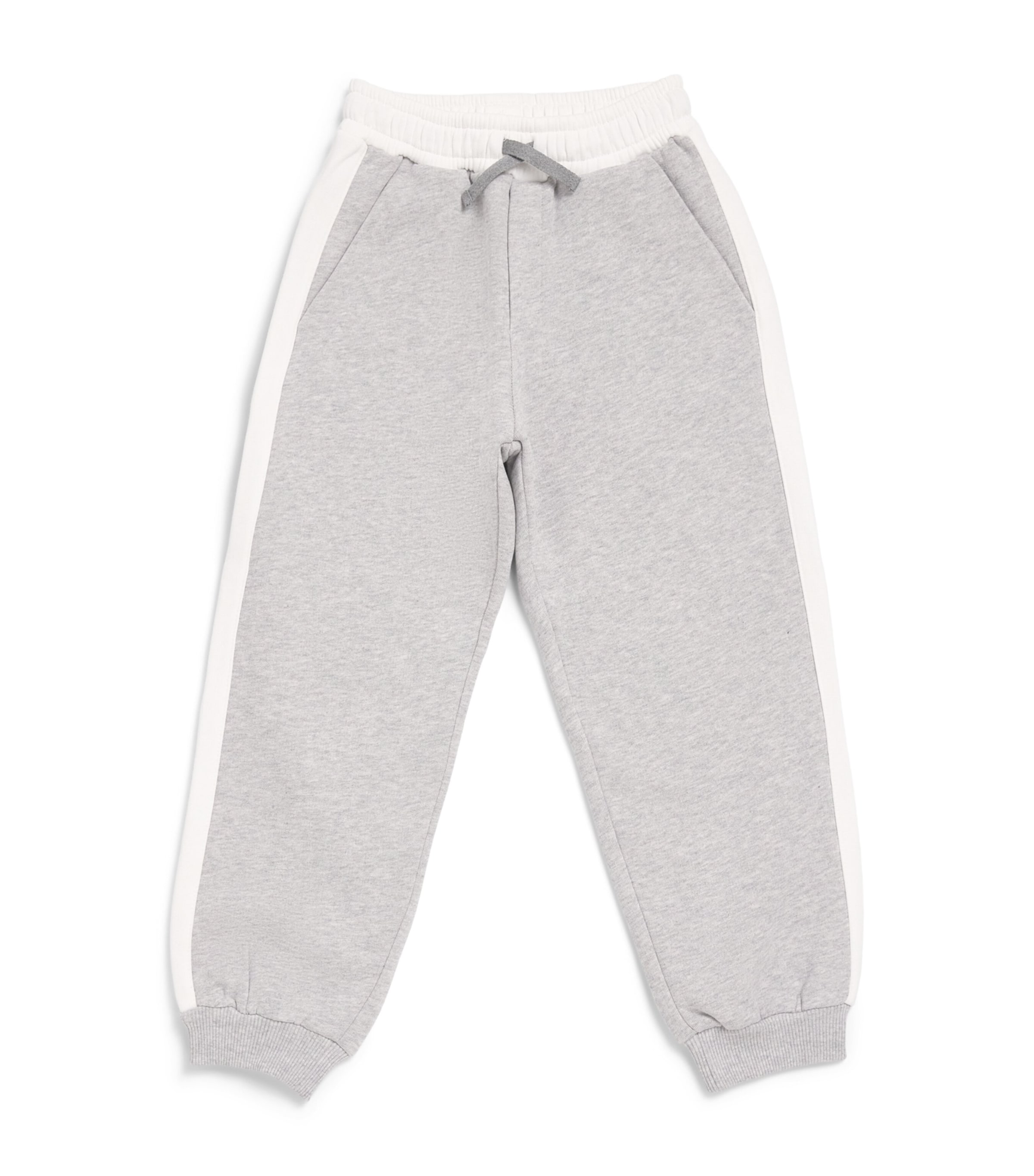 Eleventy Kids Cotton Drawstring Sweatpants (2-16 Years) Gri Ch.mel/avo Image 1