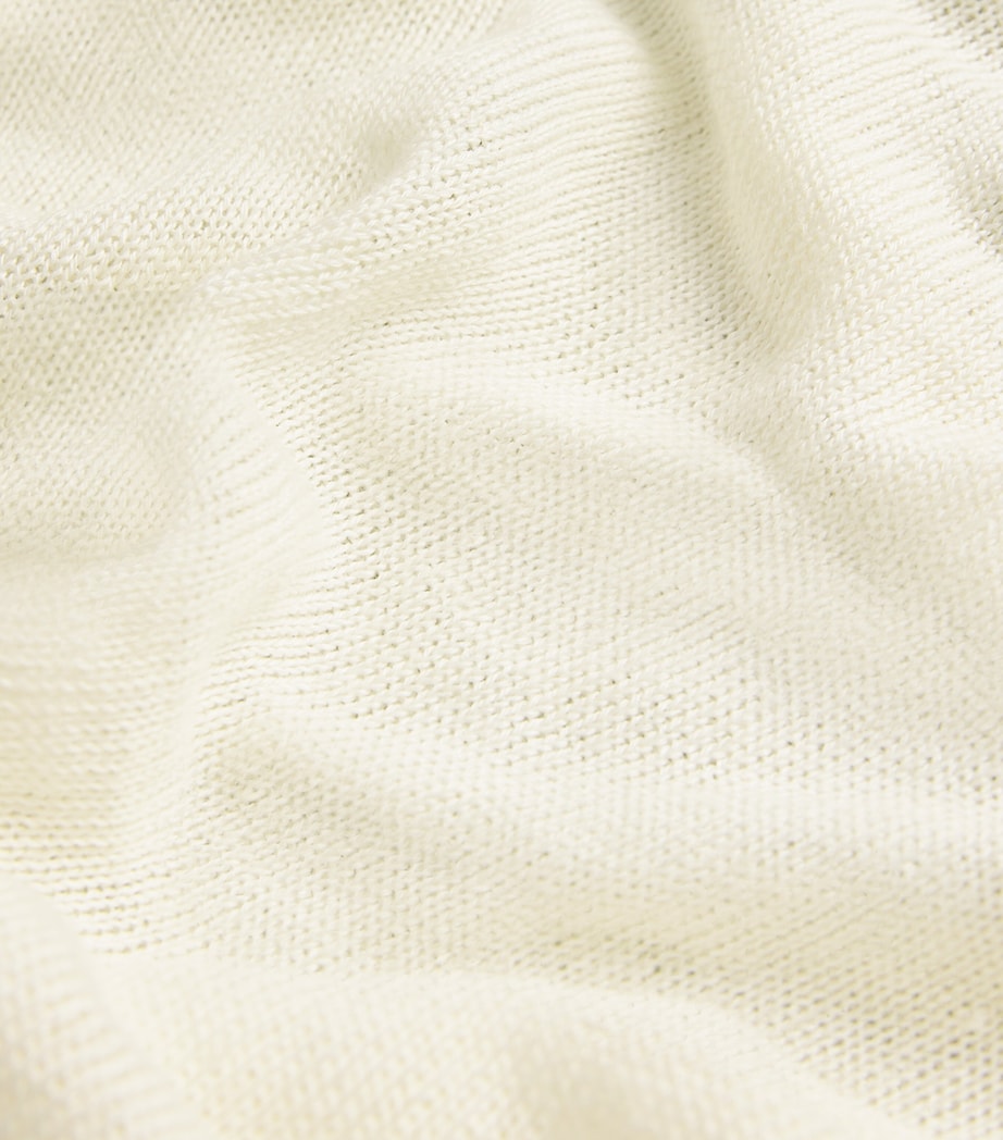 Linen Sweater WHITE Image 5
