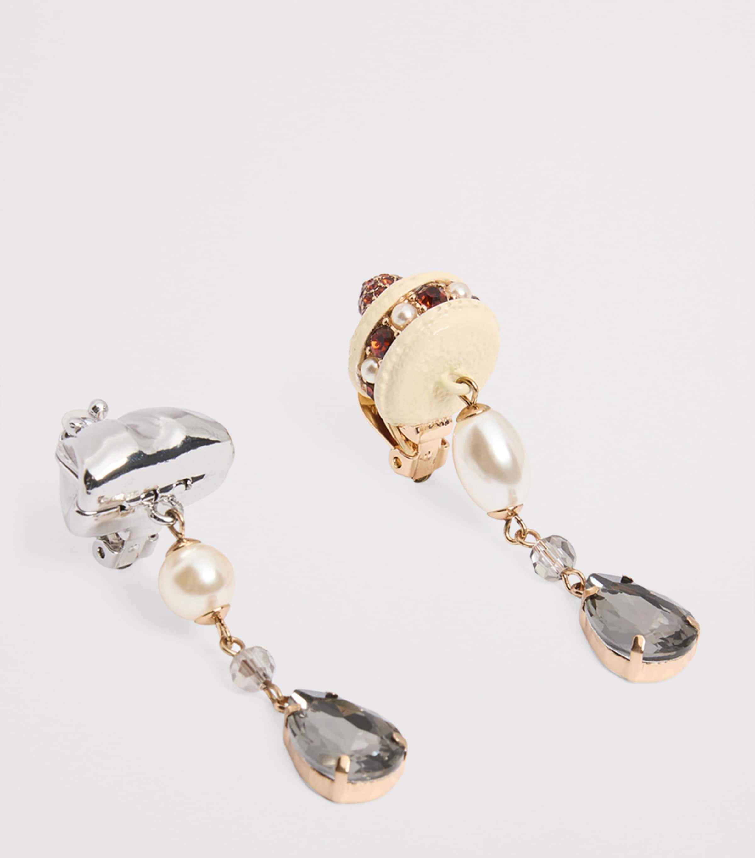 Weekend Max Mara Charm Drop Earrings Silver Image 3