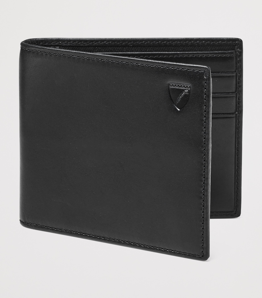 Leather Bifold Wallet BLACK Image 2