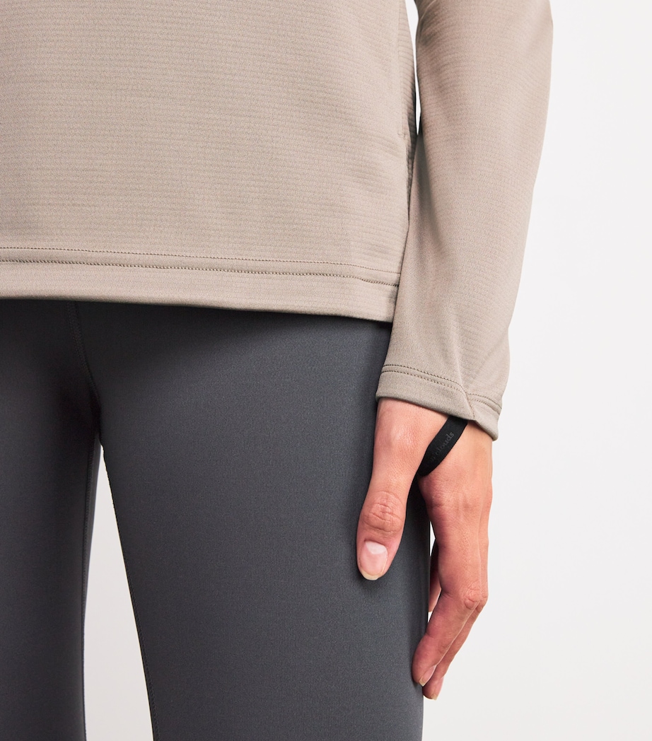 Climate Quarter-Zip Long-Sleeve Top CINDER Image 6