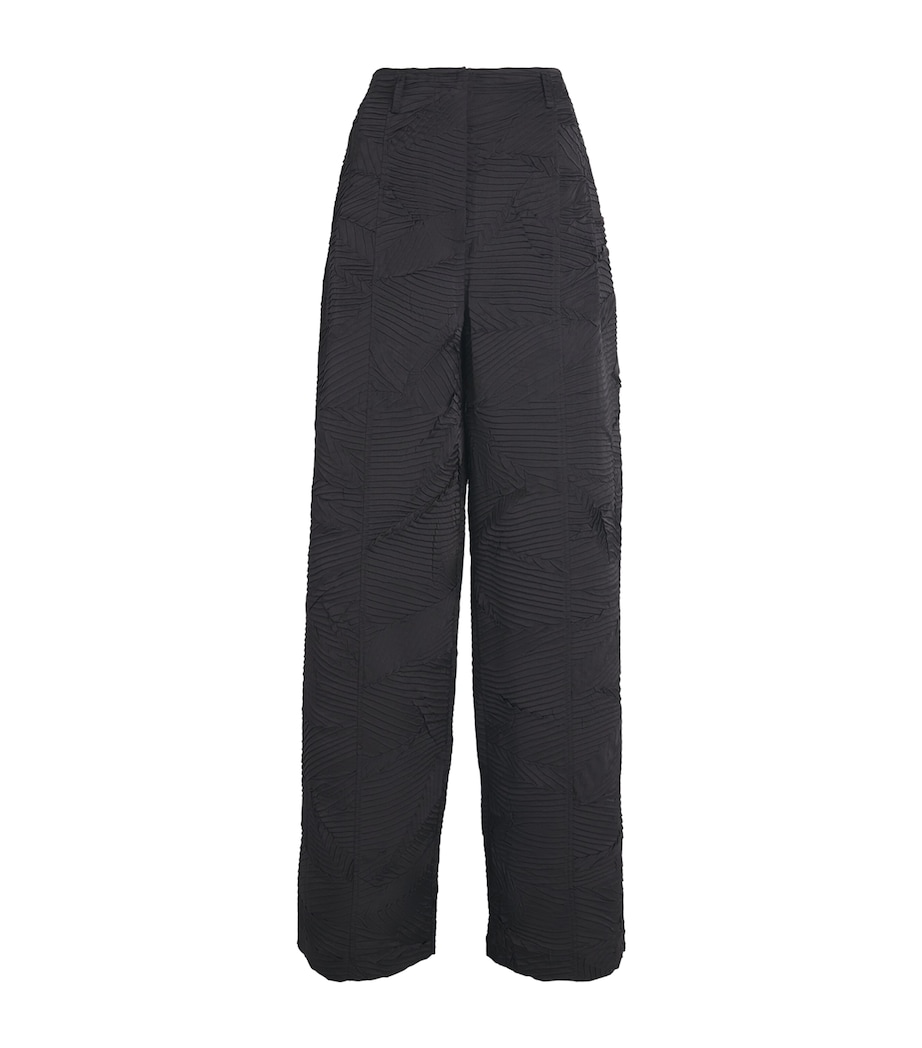 Ulla Johnson Womens Satin Crinkled Carine Trousers Noir Image 1