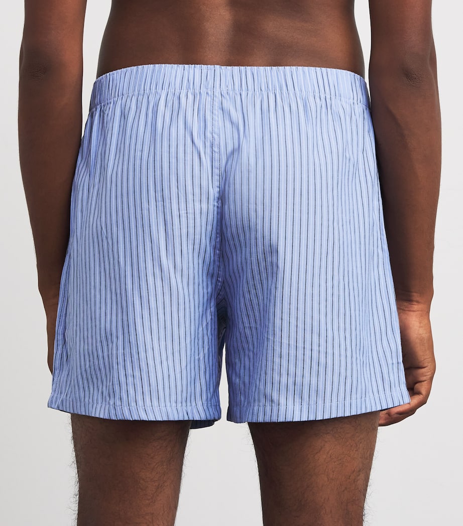 Cotton Striped Boxers BLUE Image 3
