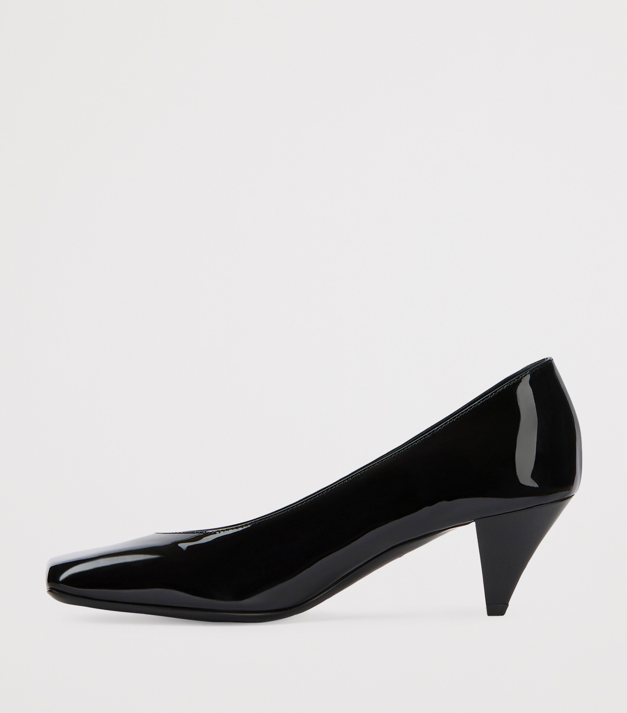 Givenchy Patent Leather Square-Toe Pumps 55 Black Image 3