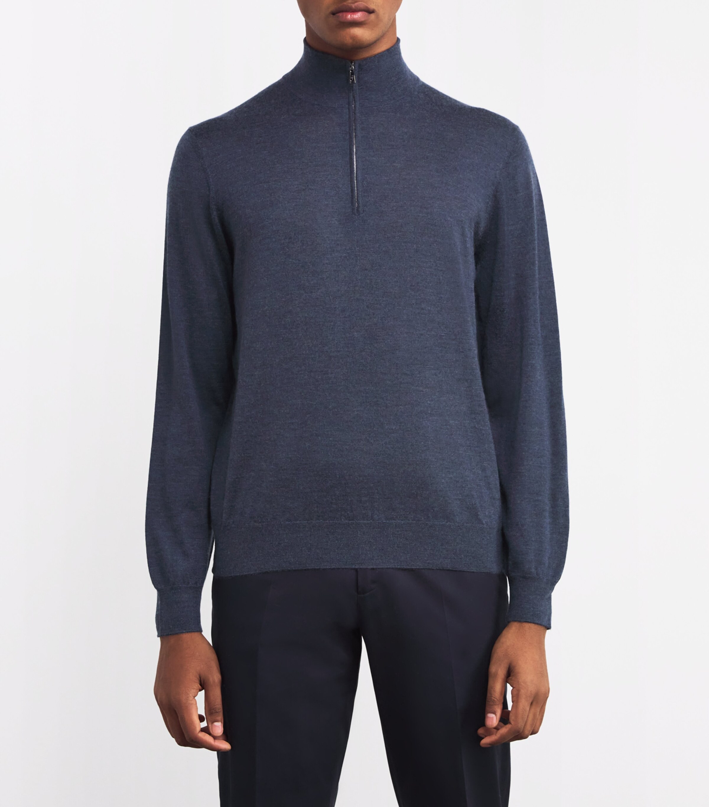 Cashmere Quarter-Zip Sweater J.16 - OCEANO Image 3