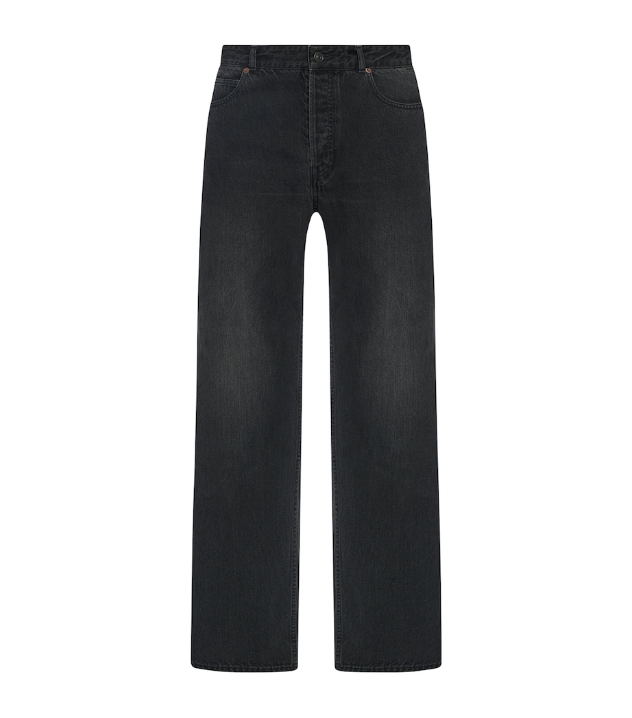 The Row Mens Tarino Cotton Jeans Black Image 1