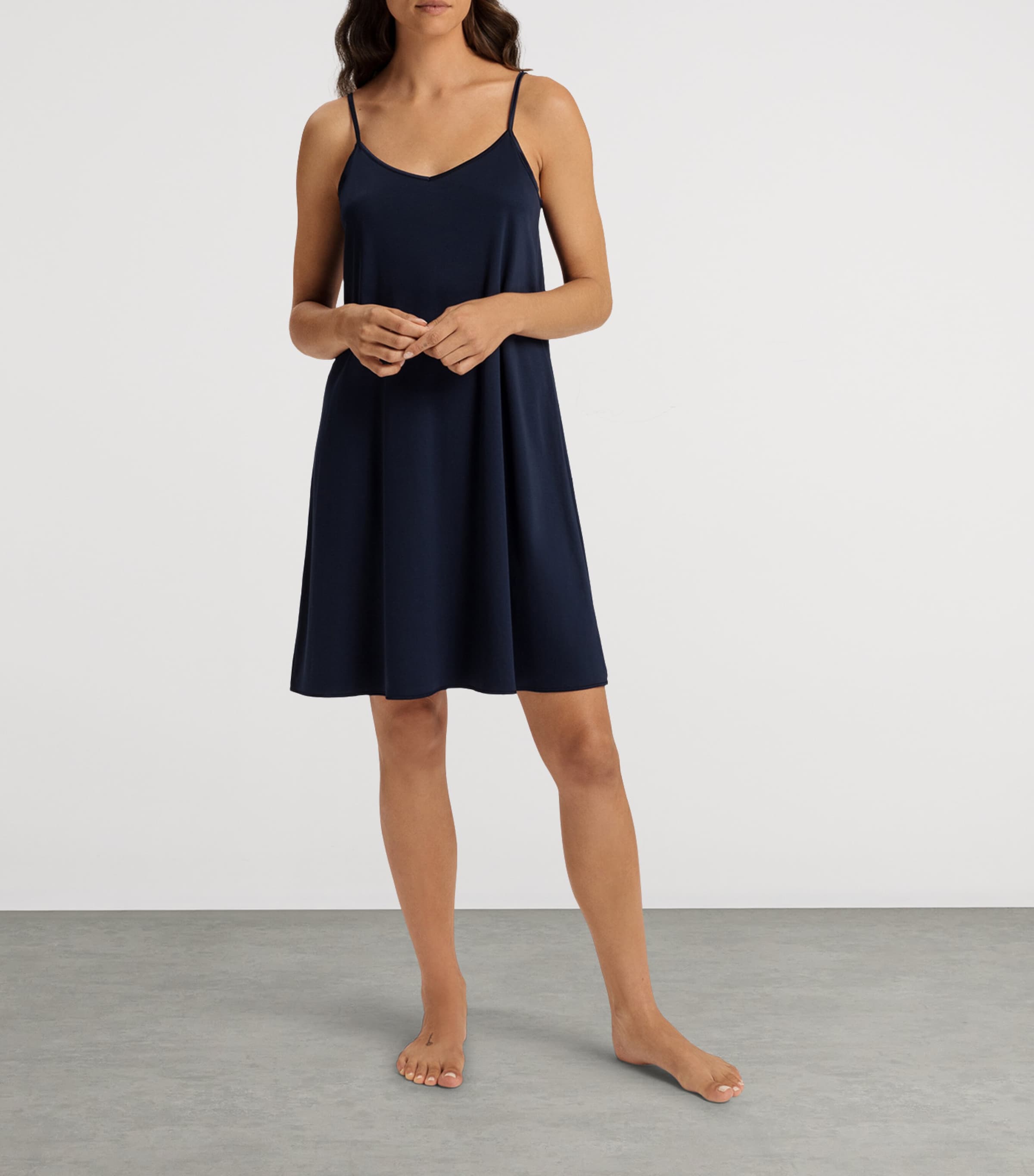 Cotton Nightdress DEEP NAVY Image 5