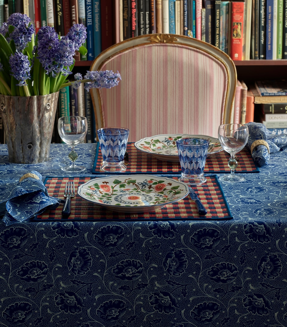 Wicker Capri Placemat (44cm x 35.5cm) RED/BLUE/NATURAL Image 3