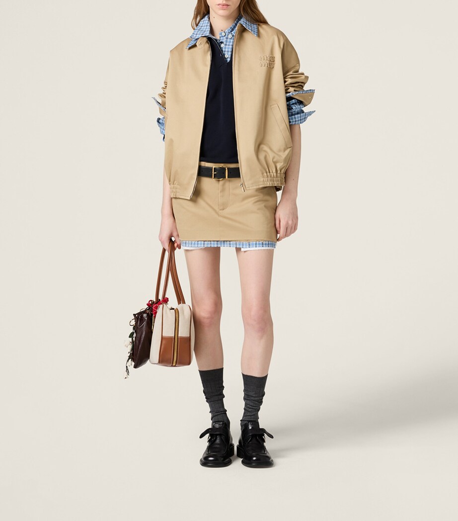 Cotton Chino Mini Skirt F0065 Image 2