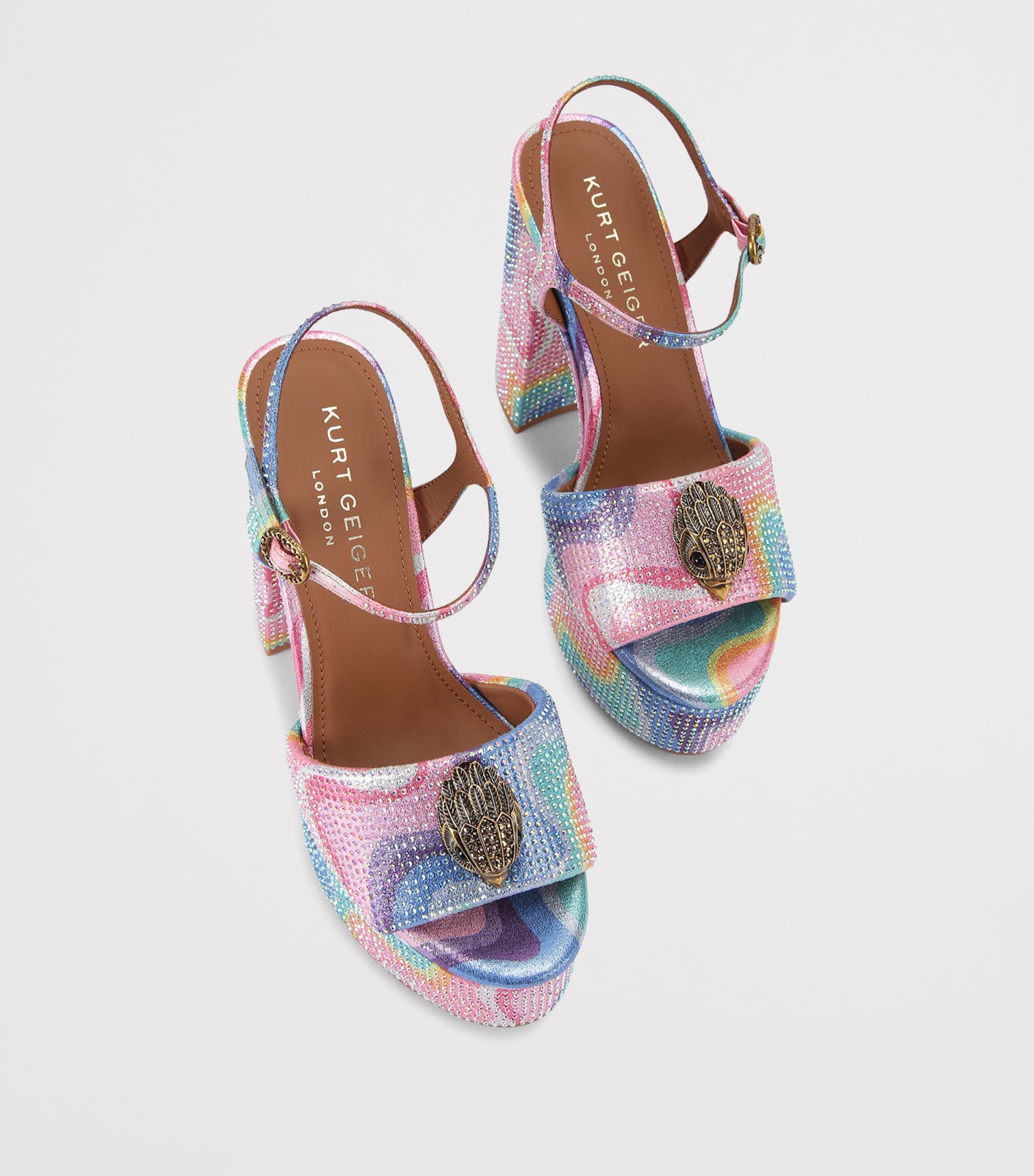 Kurt Geiger London Sequin Kensington Platform Sandals 125 Mult/other Image 3
