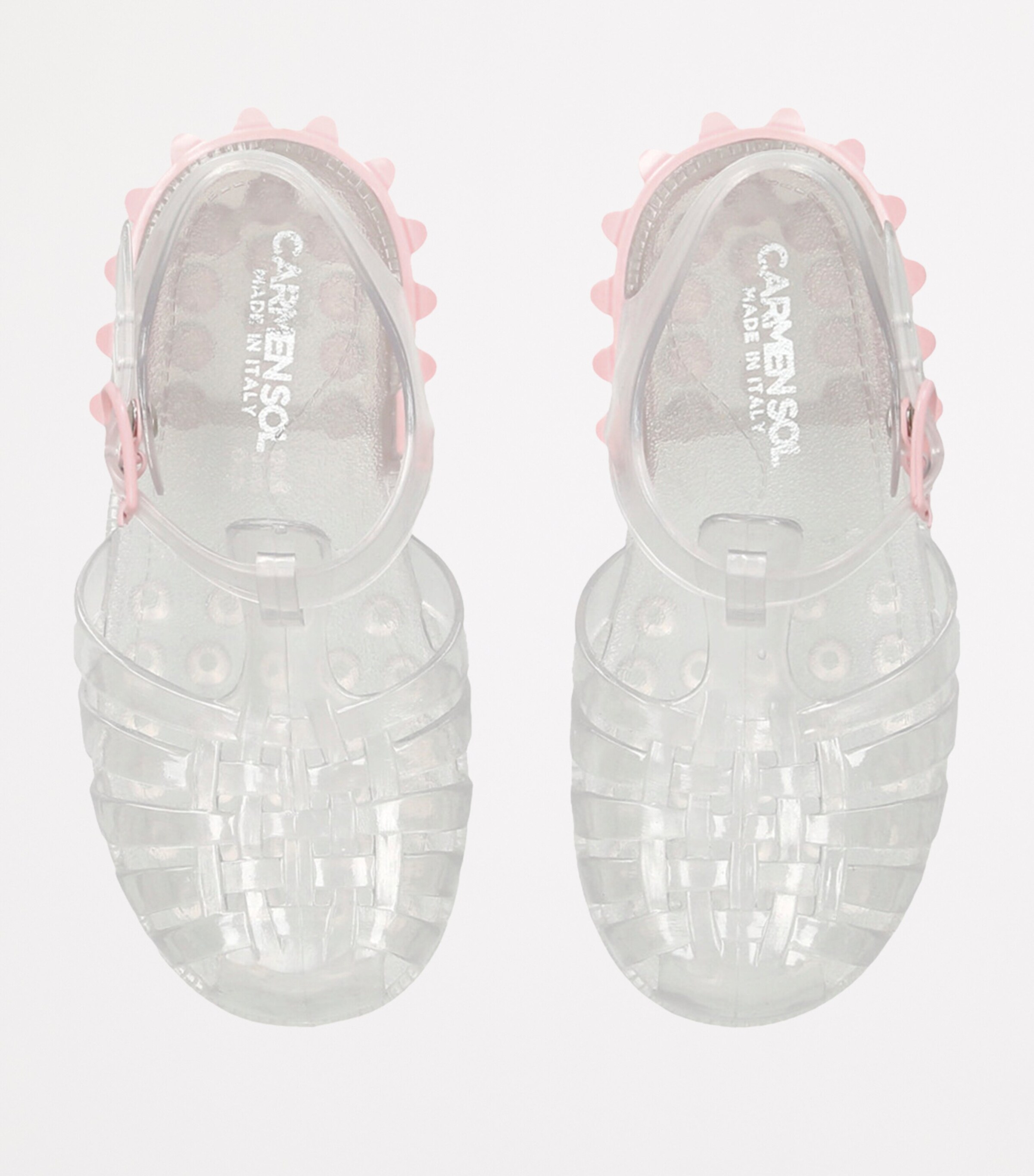 Carmen Sol Jelly Tommy Slides Grey/other Image 4