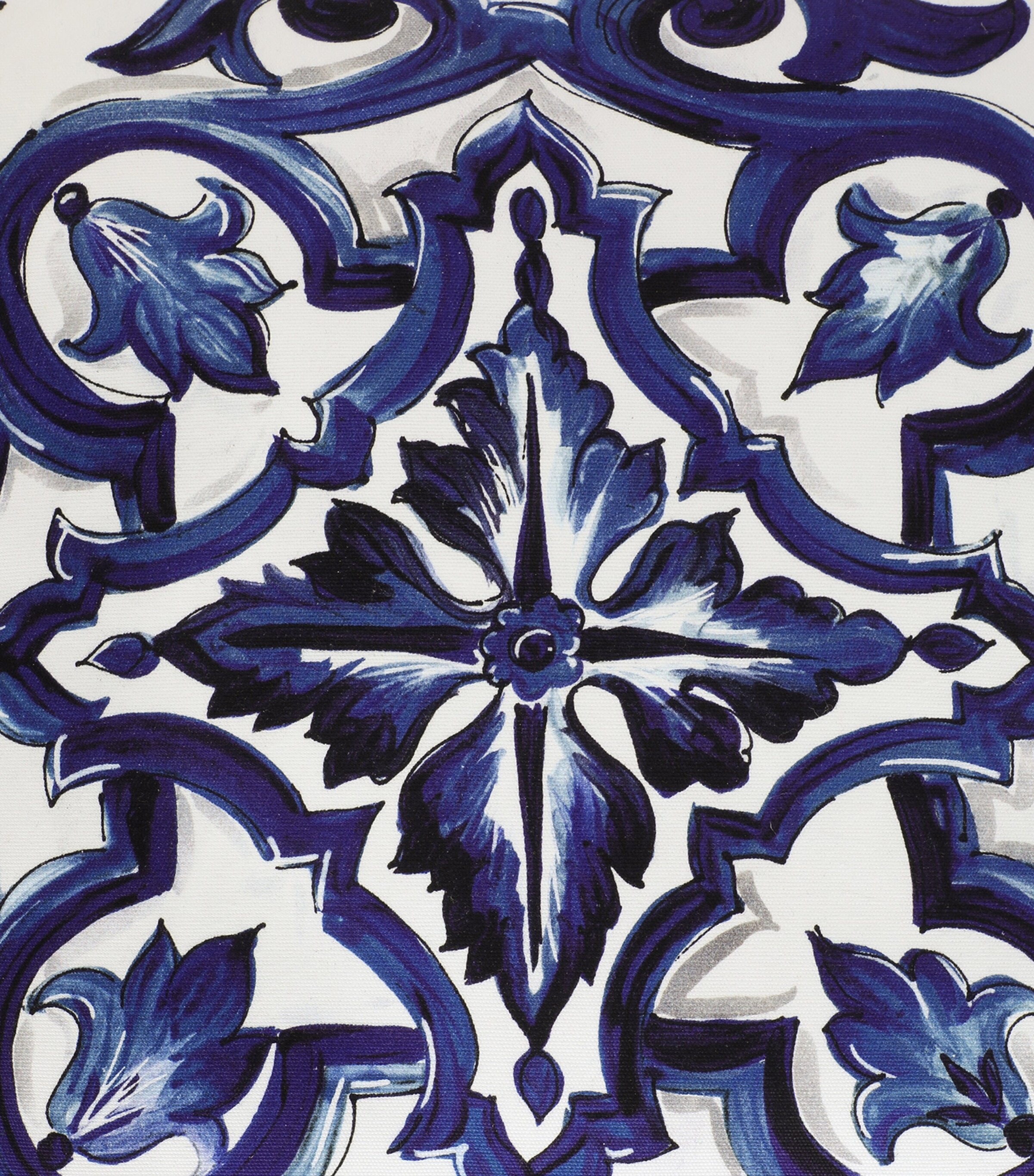 Dolce&Gabbana Casa Blu Mediterraneo Cushion (45cm x 45cm) Maiolica Blu M Image 4