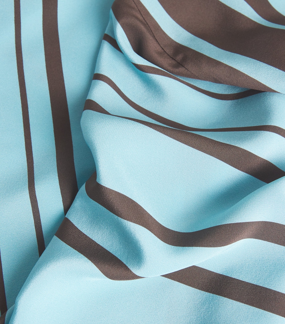 Silk Rioja Wrap Mini Skirt PACHA MINERAL STRIPE Image 5