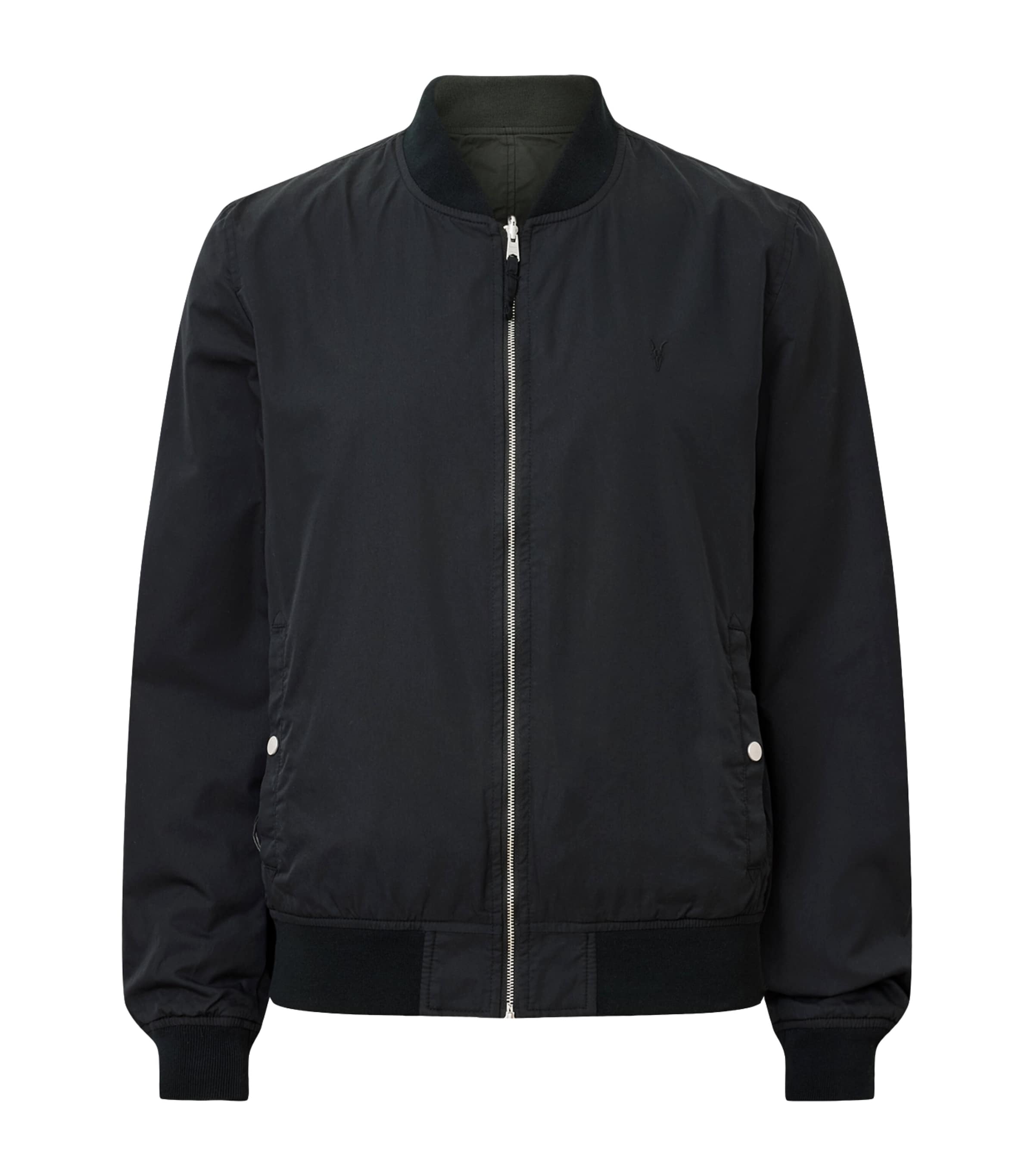 Reversible Bassett Bomber Jacket BLACK/DULL GREEN Image 1