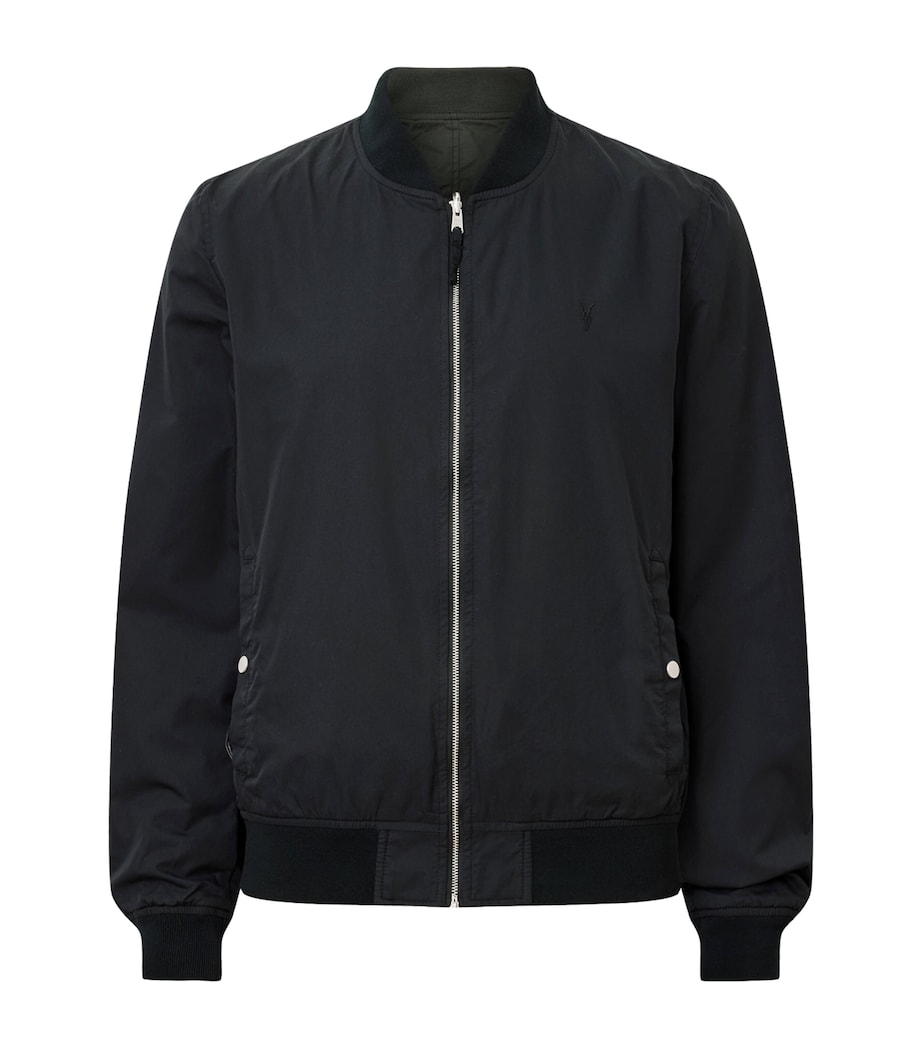 Reversible Bassett Bomber Jacket BLACK/DULL GREEN Image 1