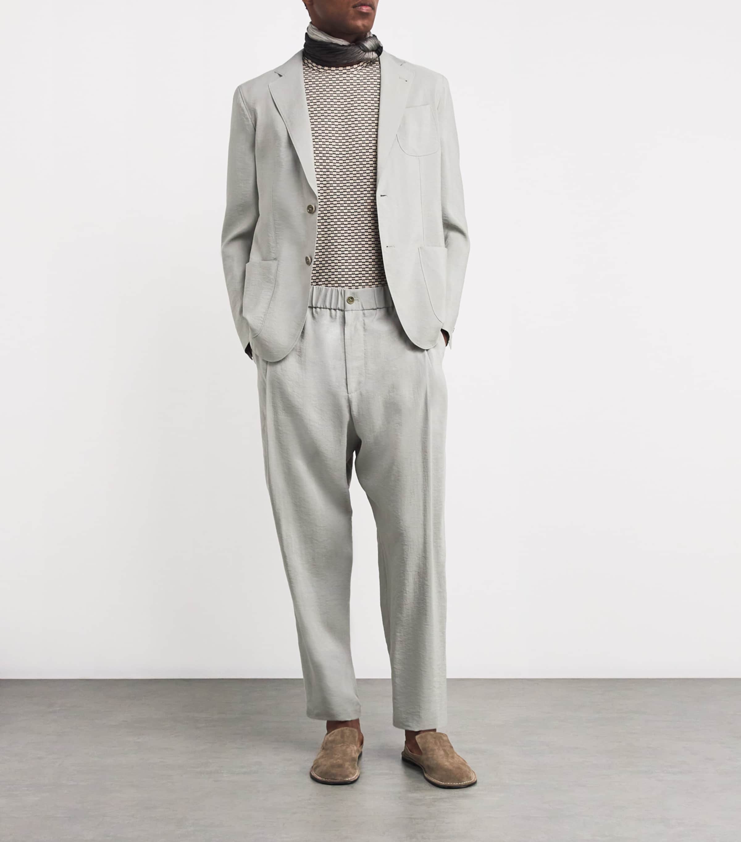 Silk-Blend Blazer U8066 Image 2