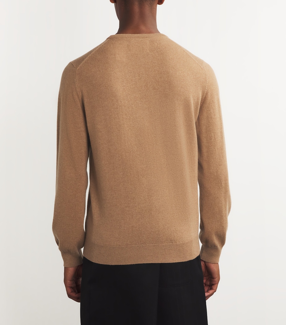 Harrods Mens Cashmere Crew-Neck Sweater Llama Image 4