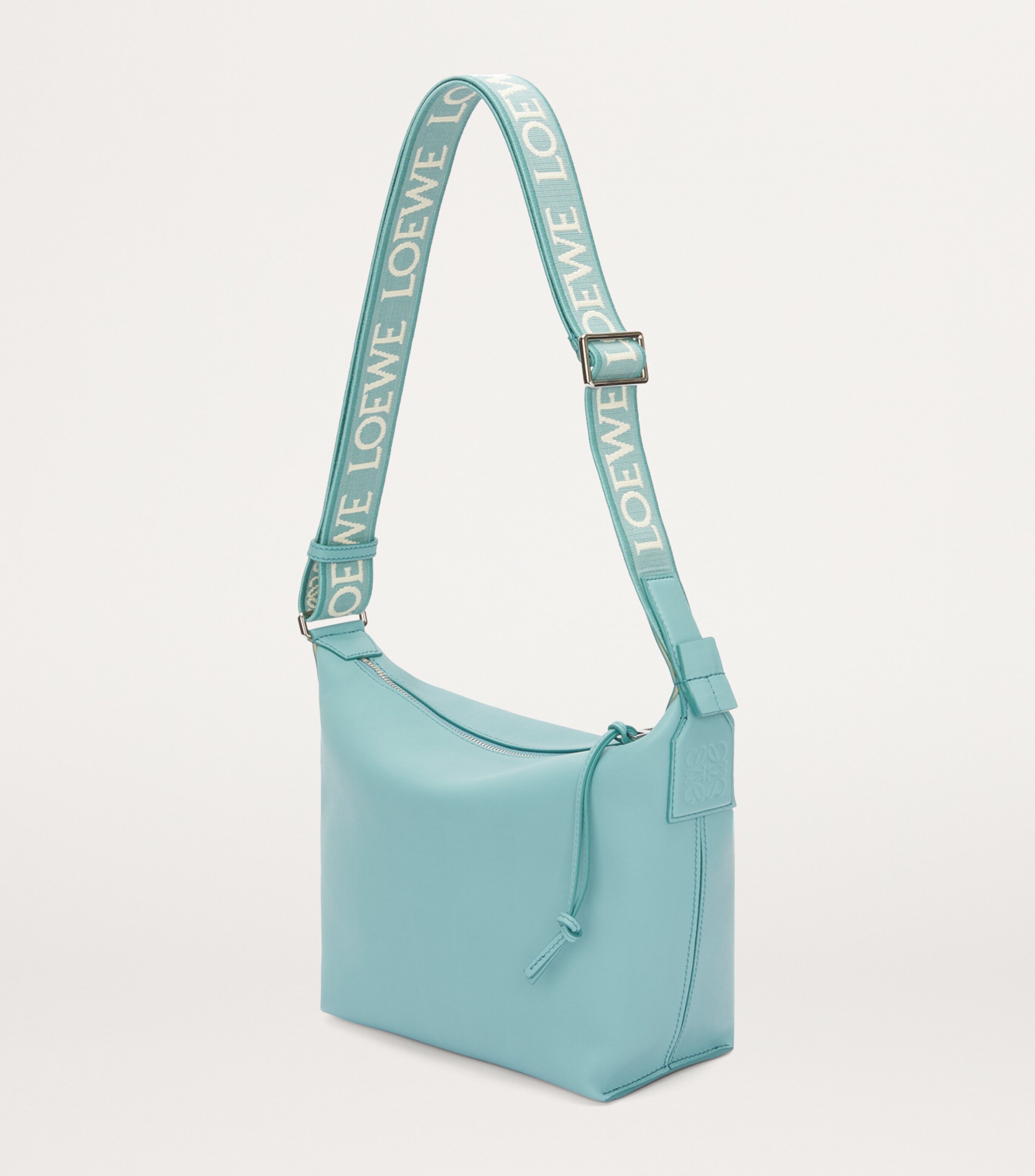 Small Leather Cubi Cross-Body Bag WATER Image 2