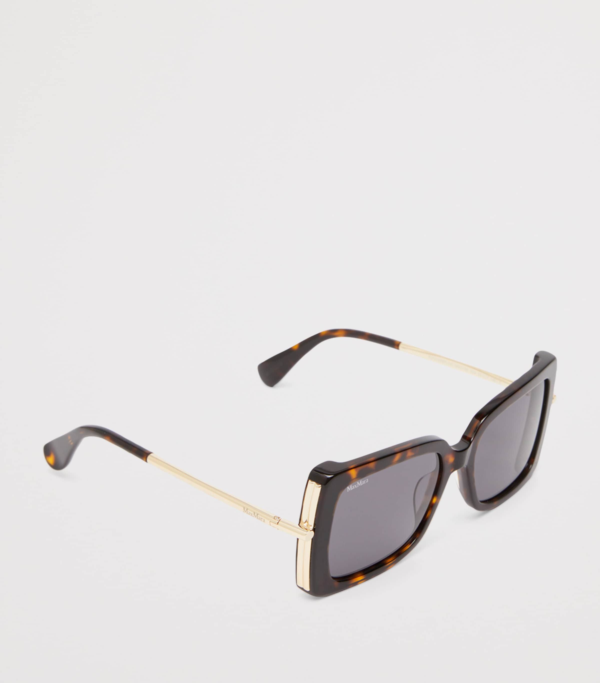 Max Mara Oversized Square Sunglasses Tawny Bronze Brow Image 2