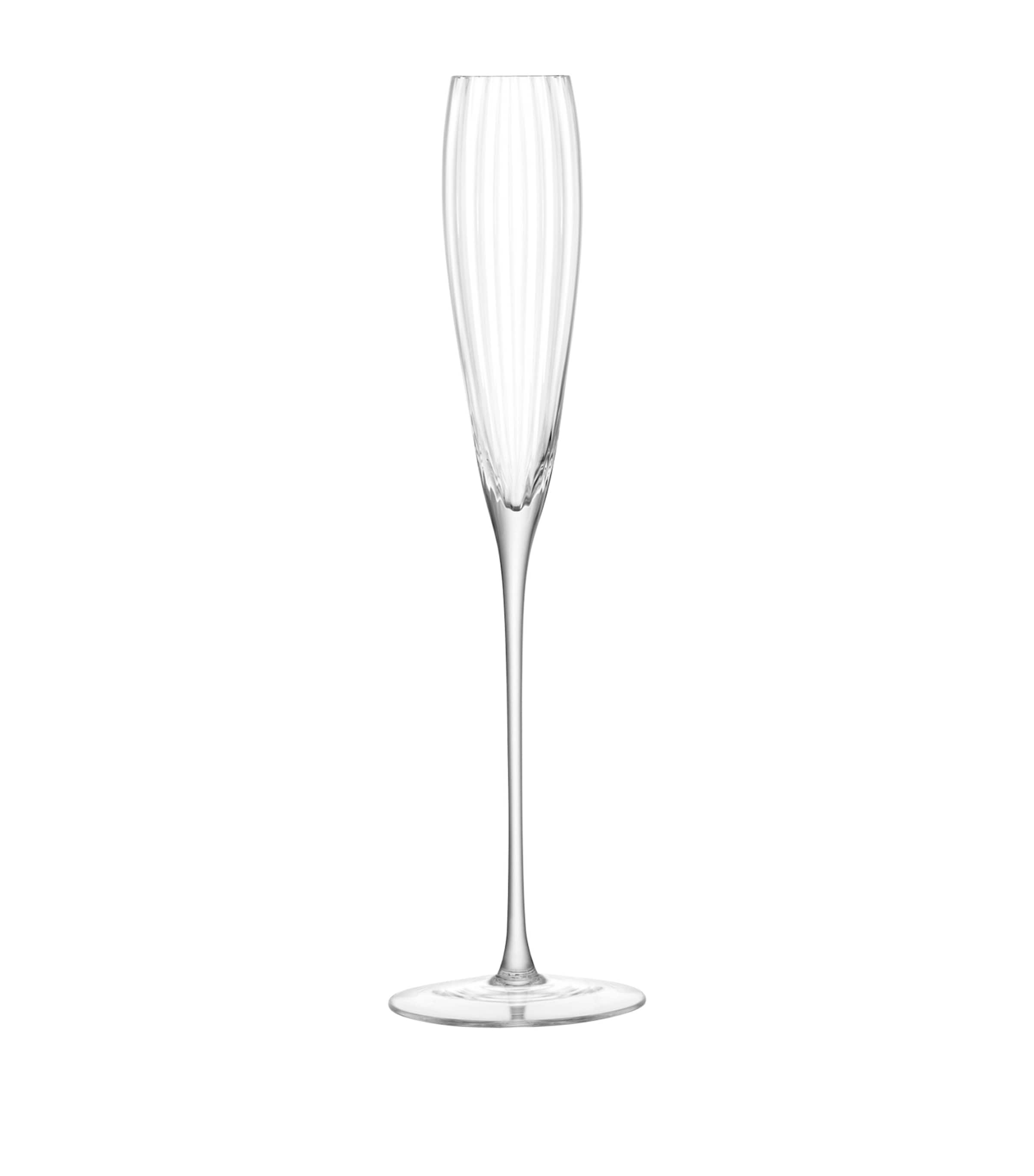 Lsa International Set Of 2 Aurelia Flute Glasses In Clear