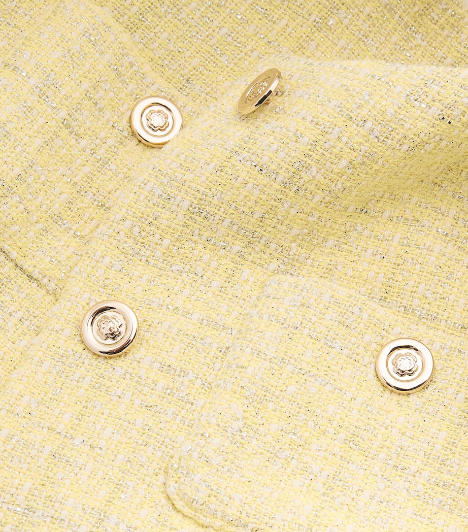 Tweed Cropped Jacket YELLOW Image 5