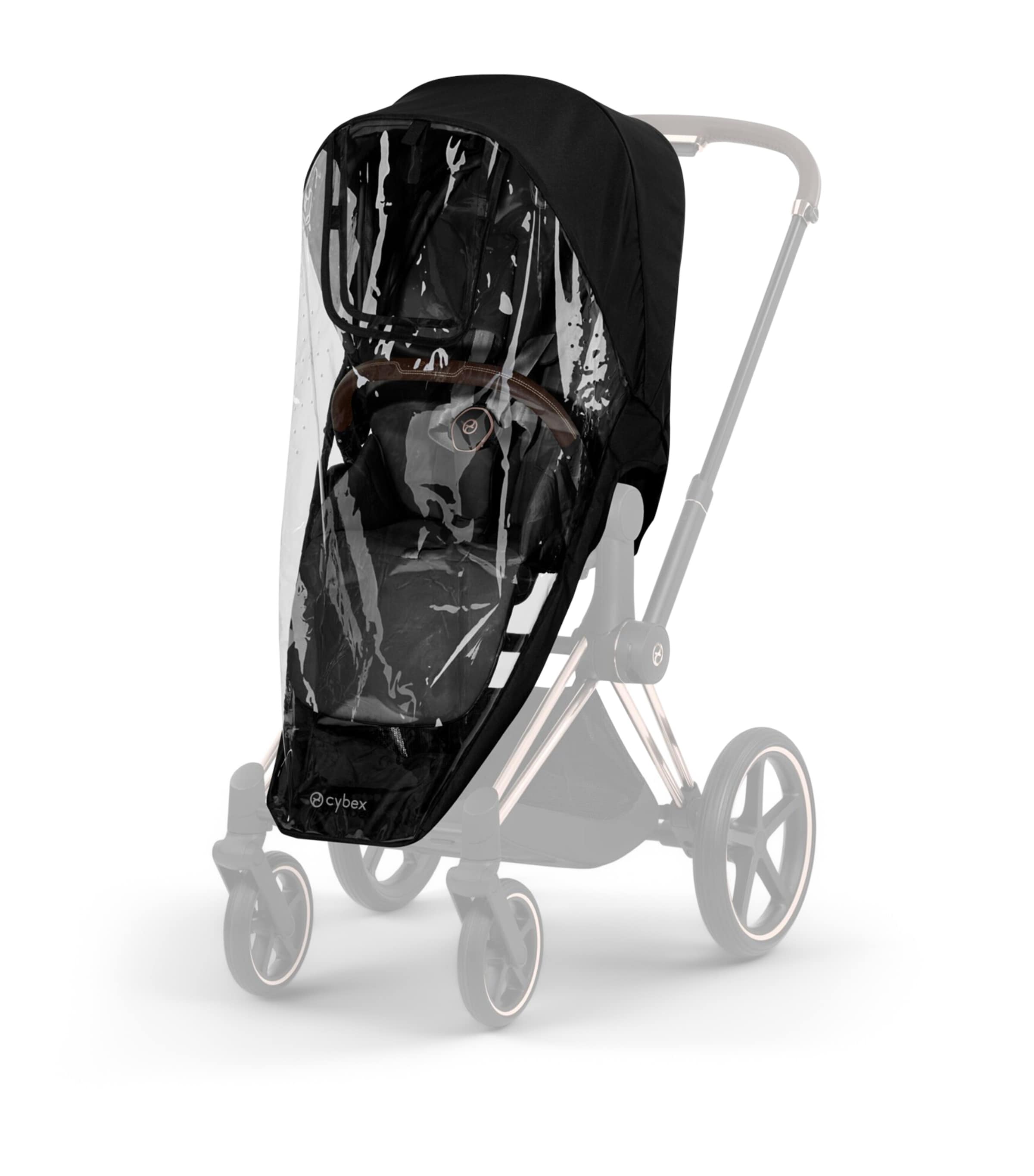 Cybex e-PRIAM Pushchair Frame - Platinum Style Collection Rosegold Image 15