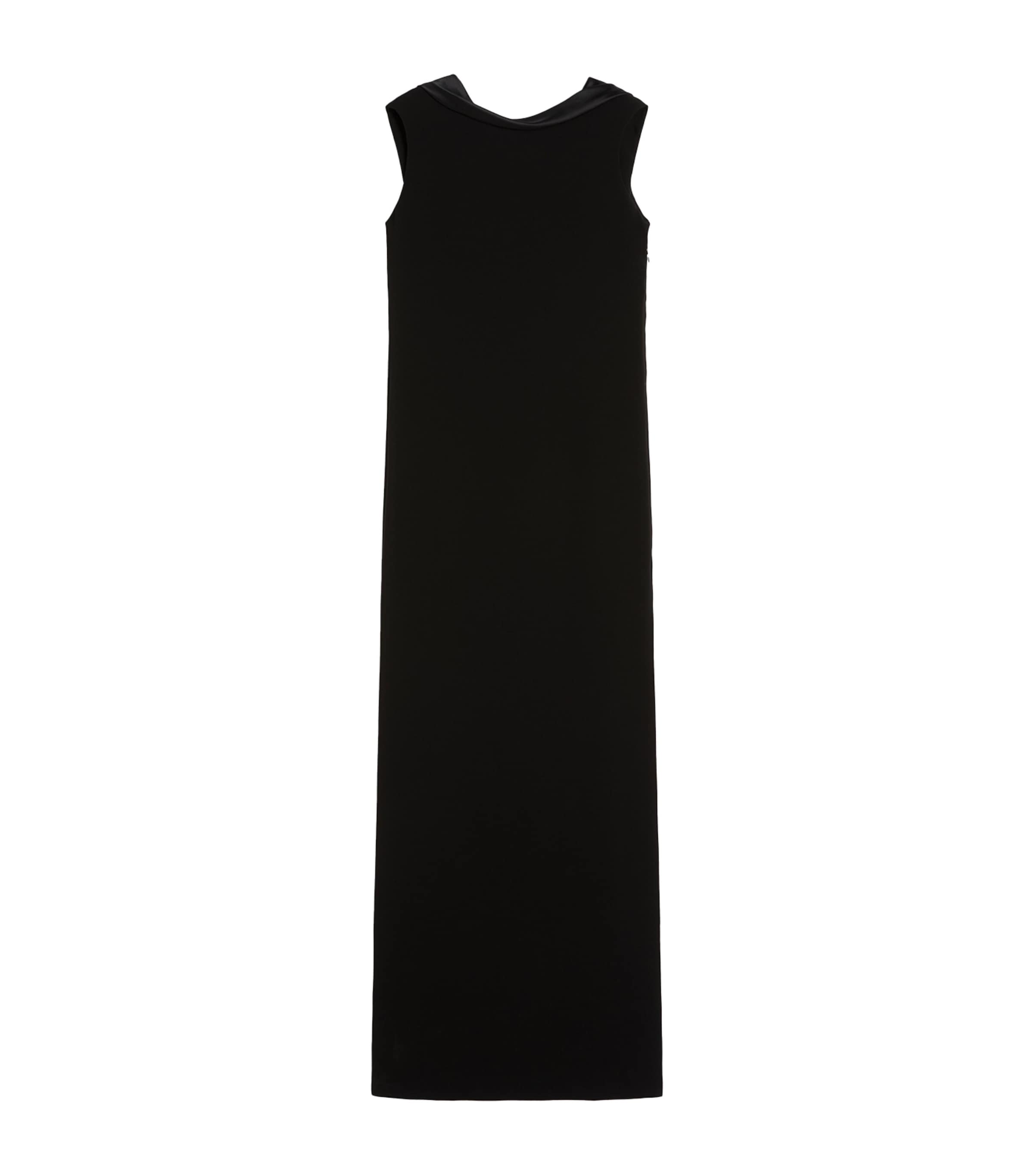 Max Mara Womens Crepe Maxi Dress Black Image 1