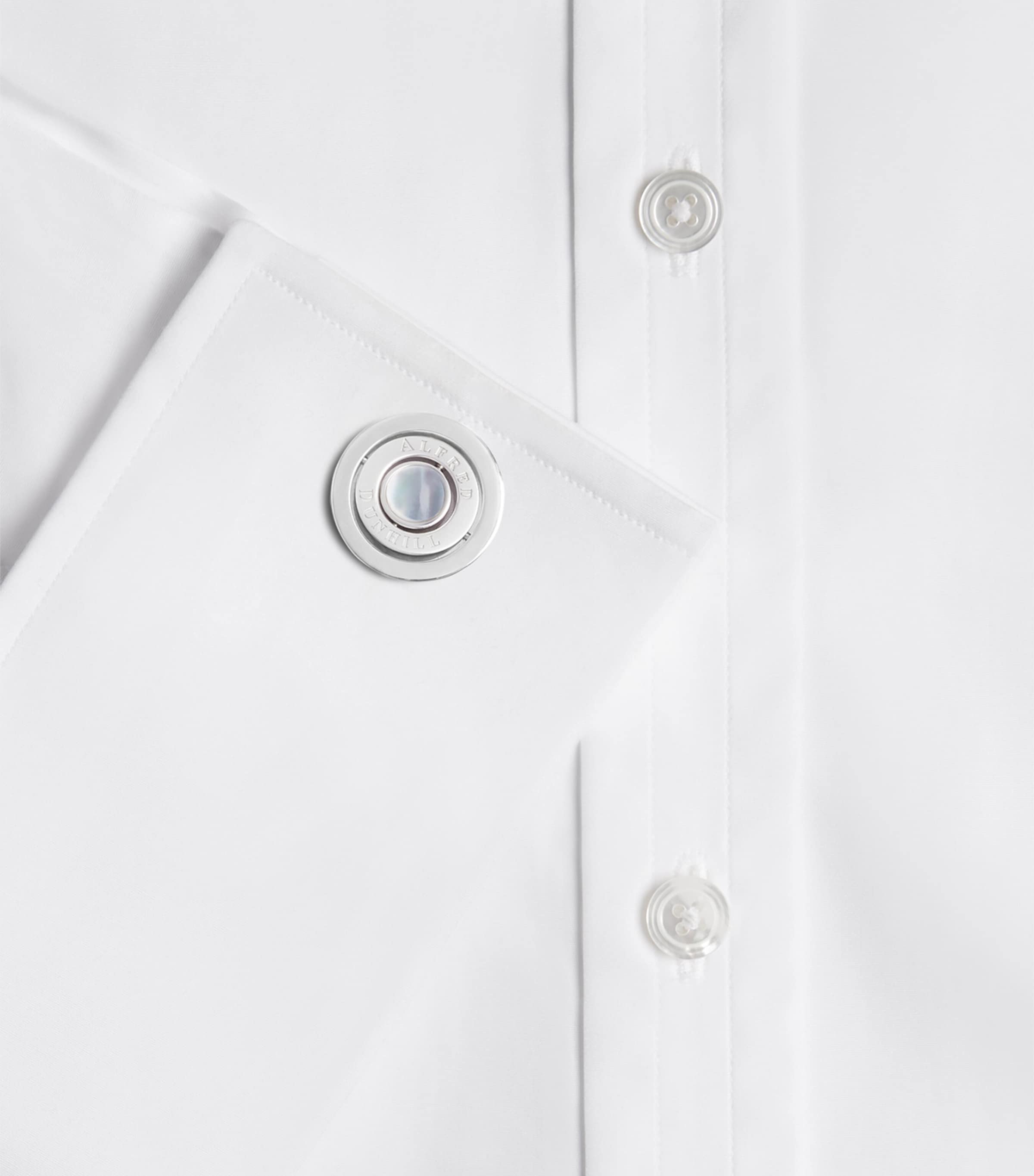 Sterling Silver-Mother of Pearl Gyro Cufflinks 040SILVER Image 3