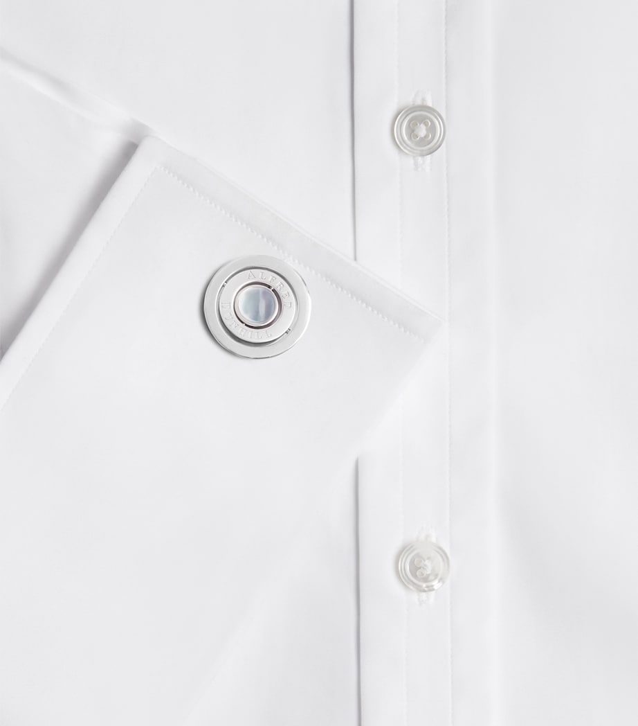 Sterling Silver-Mother of Pearl Gyro Cufflinks 040SILVER Image 3