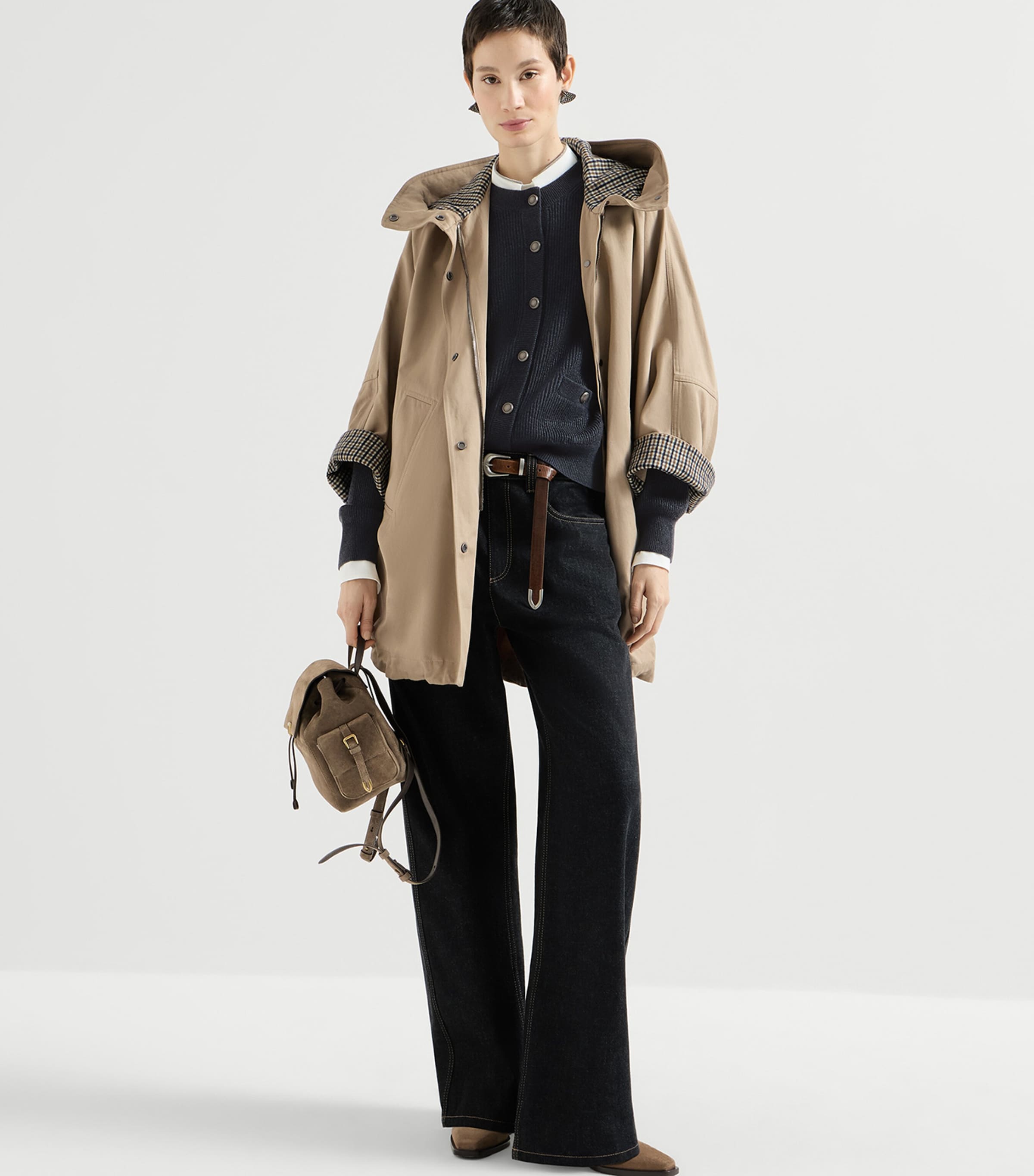 Brunello Cucinelli Womens Cashmere-Blend Cardigan Image 2
