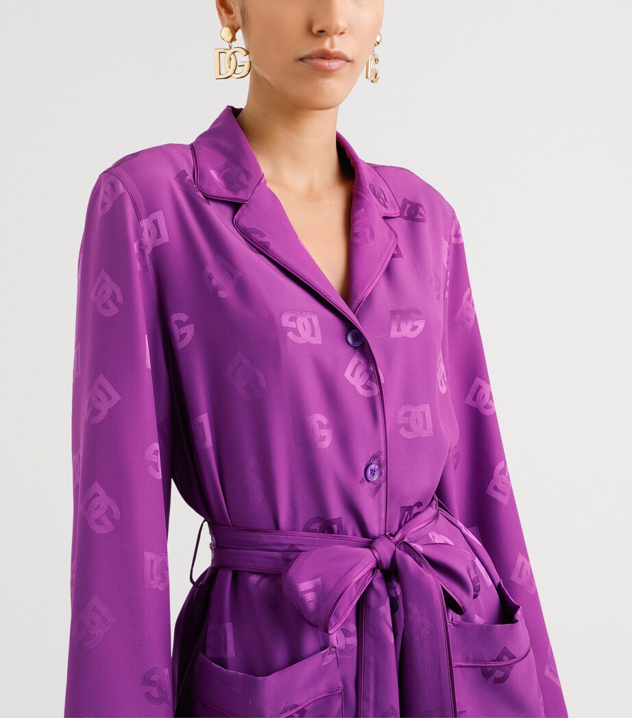 Silk DG Millennials Shirt F0571-PURPLE Image 5