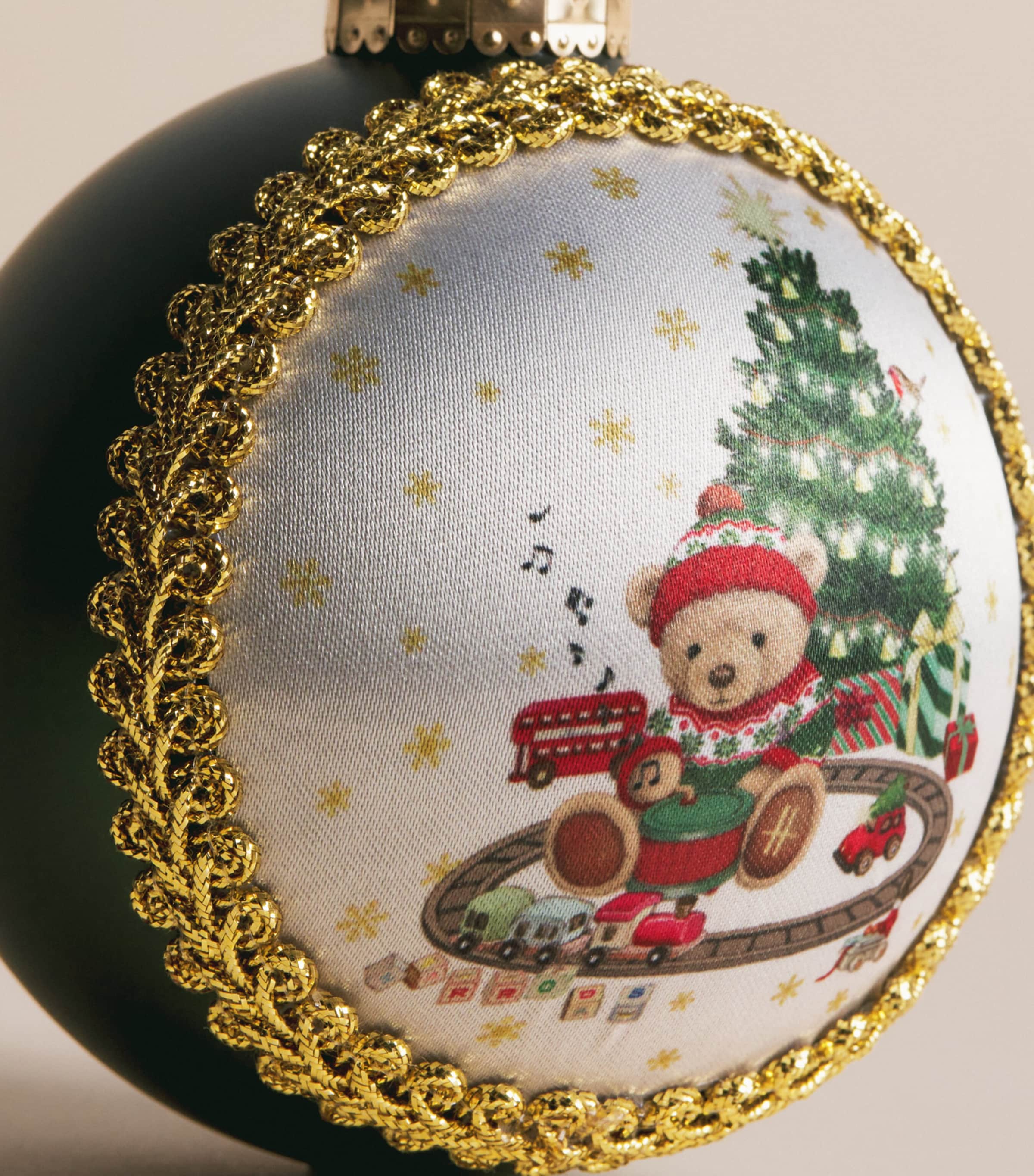 Harrods Harrods Bear Bauble Gold Image 2