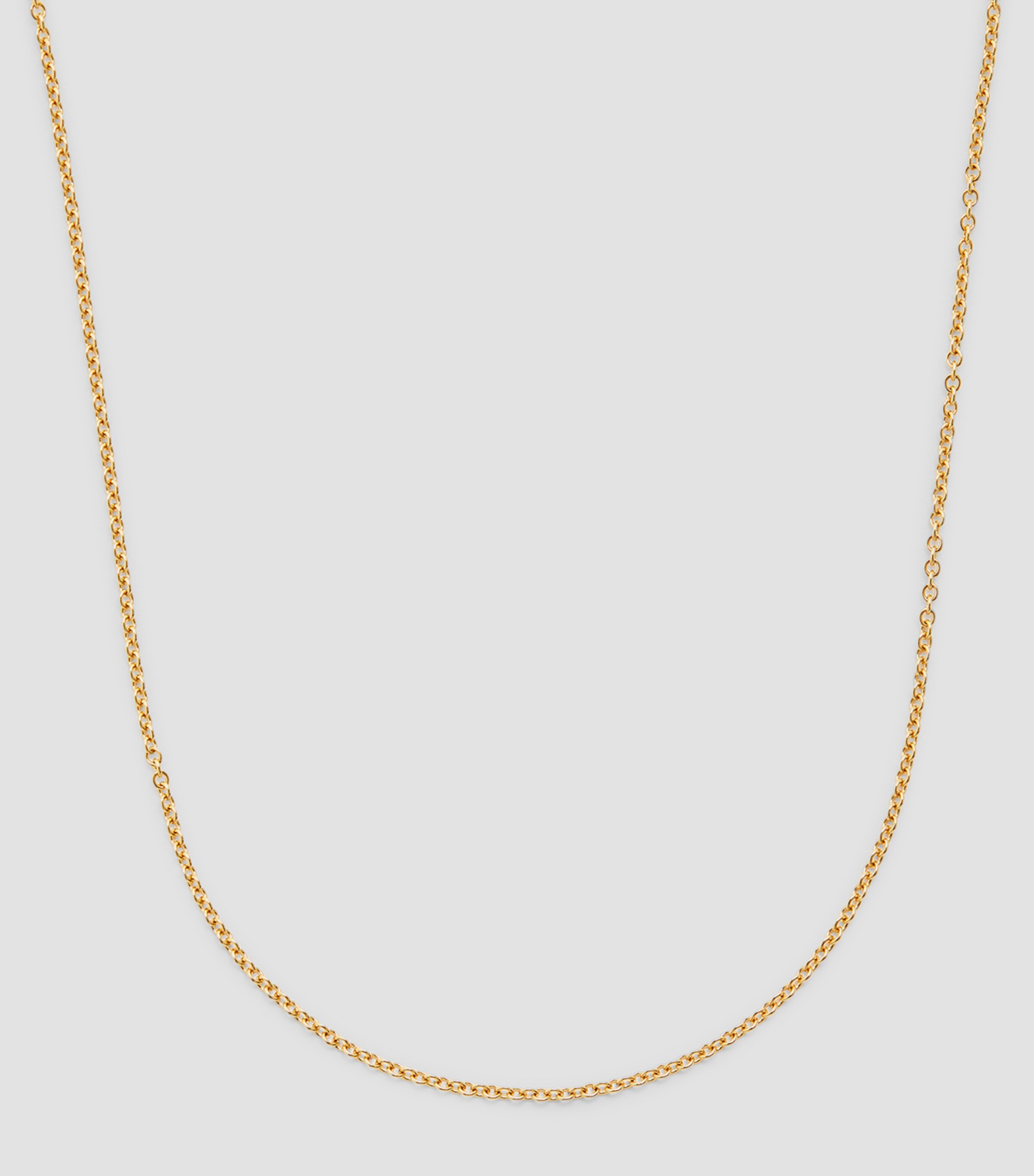 Azlee Yellow Gold Thin Cable Chain Yellow Gold Image 2