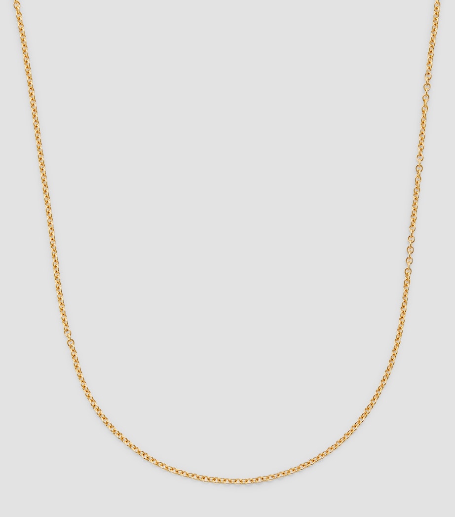 Azlee Yellow Gold Thin Cable Chain Yellow Gold Image 2