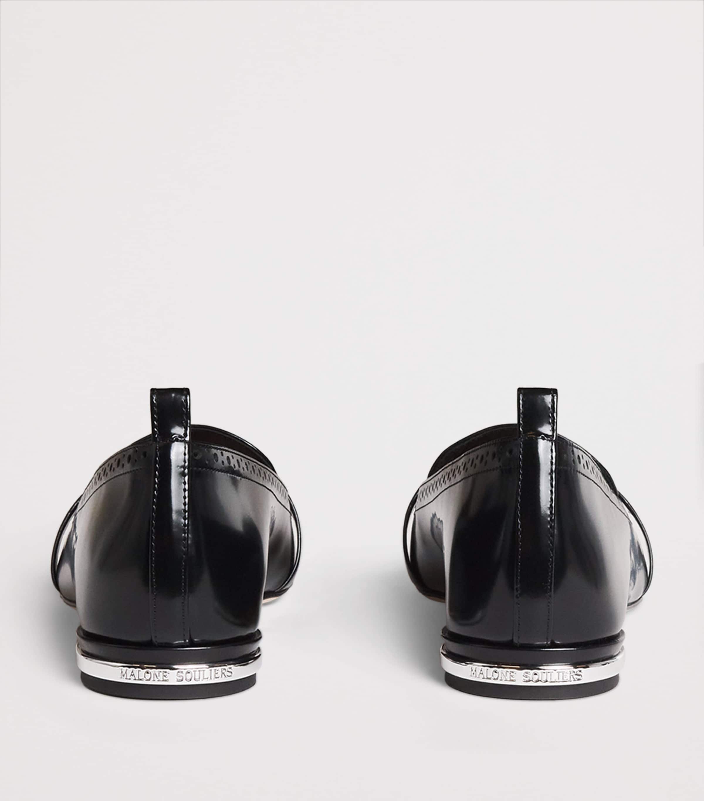 Patent Leather Dora Loafers BLACK Image 4