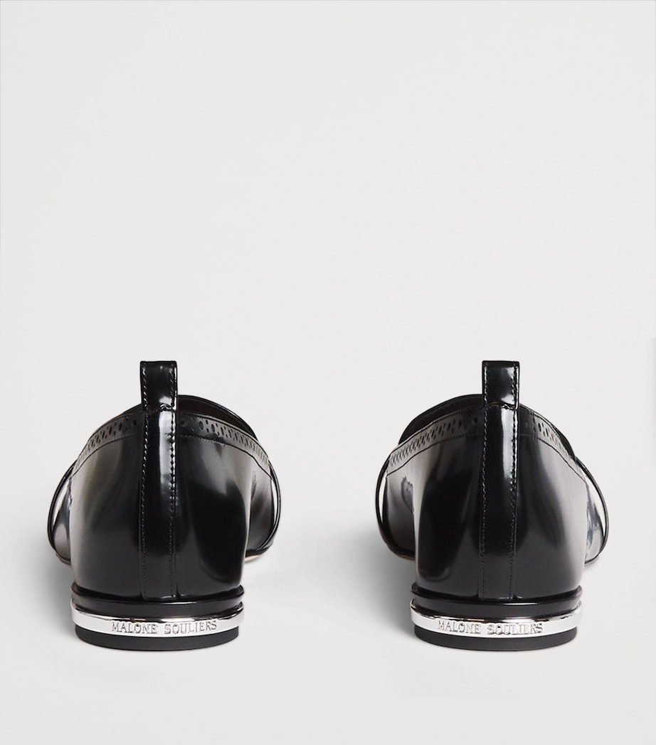 Patent Leather Dora Loafers BLACK Image 4