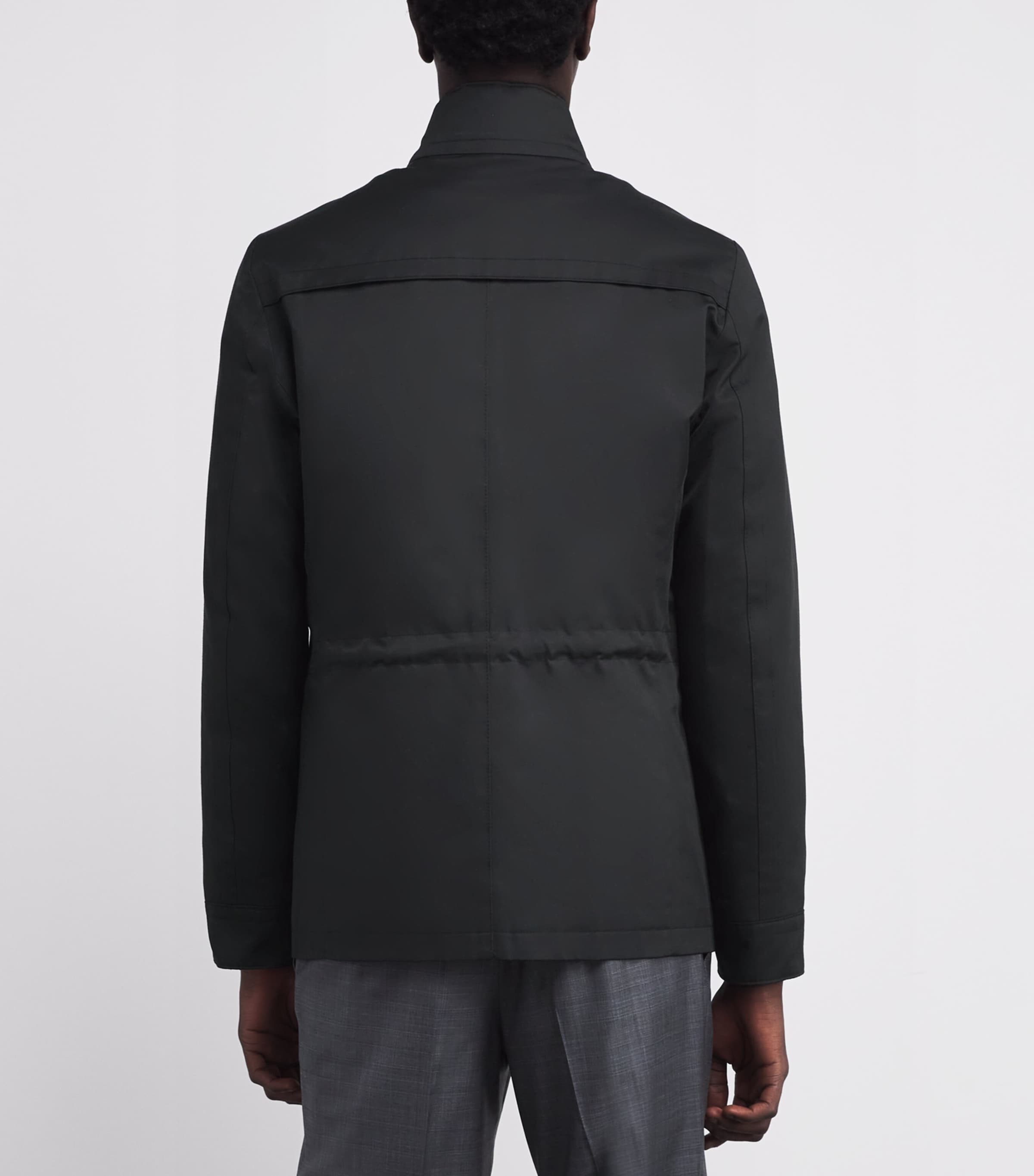 Cotton-Blend Field Jacket 20BLACK Image 4