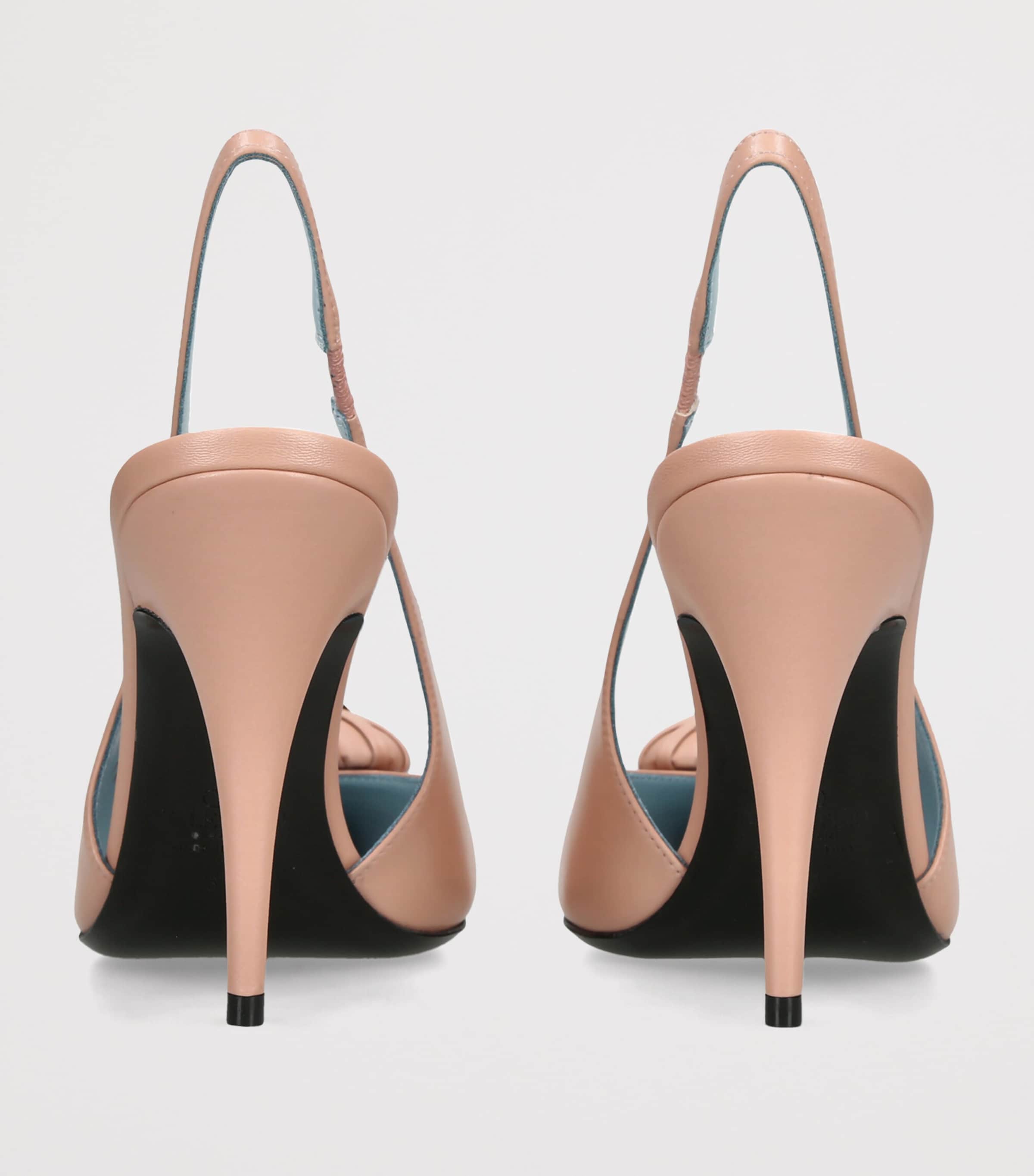 Valentino Garavani Leather Coeur Royal Slingback Pumps 100 Pink Image 2