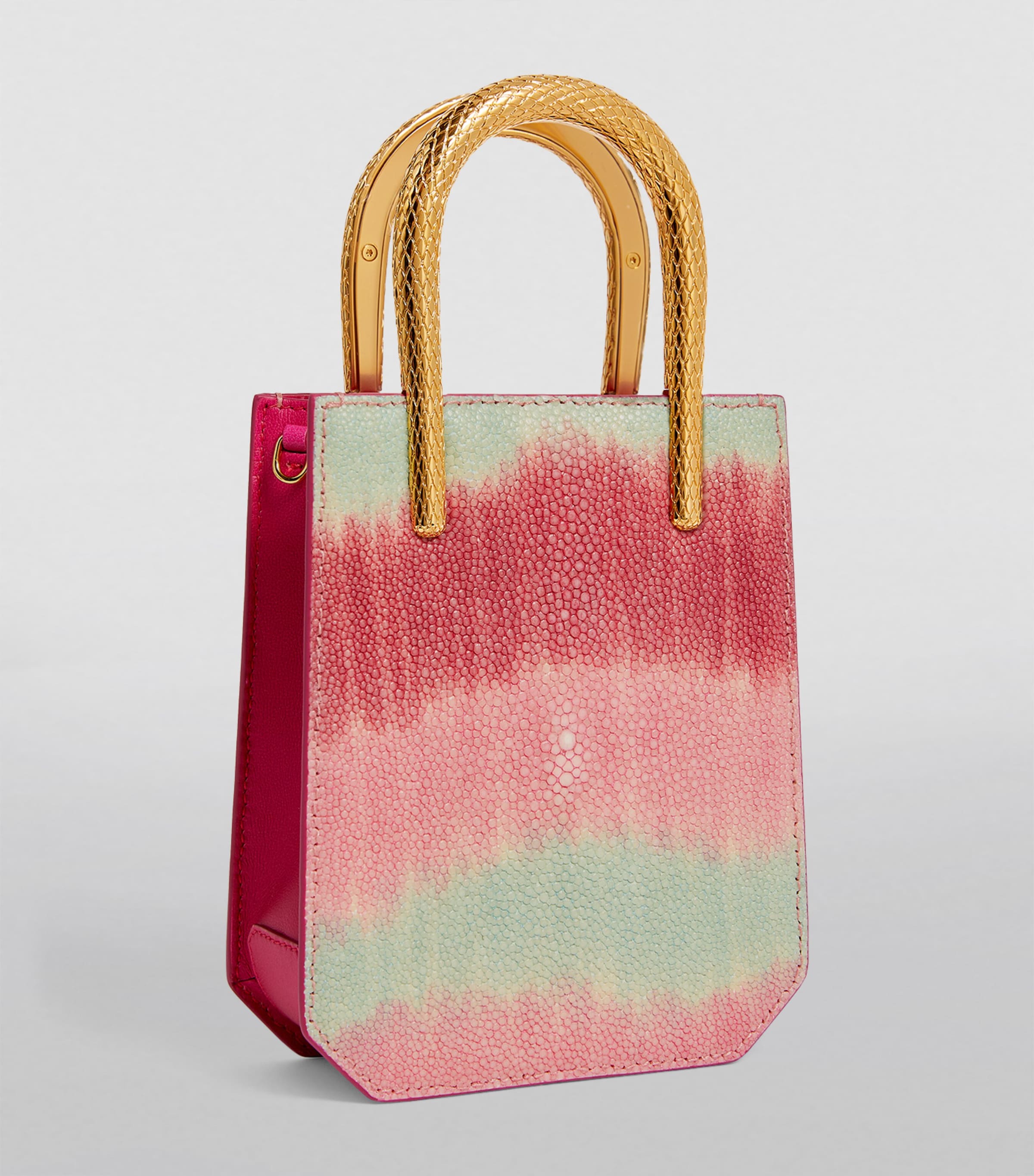 Galuchat Leather Serpentine Cross-Body Bag MULTICOLOR Image 2