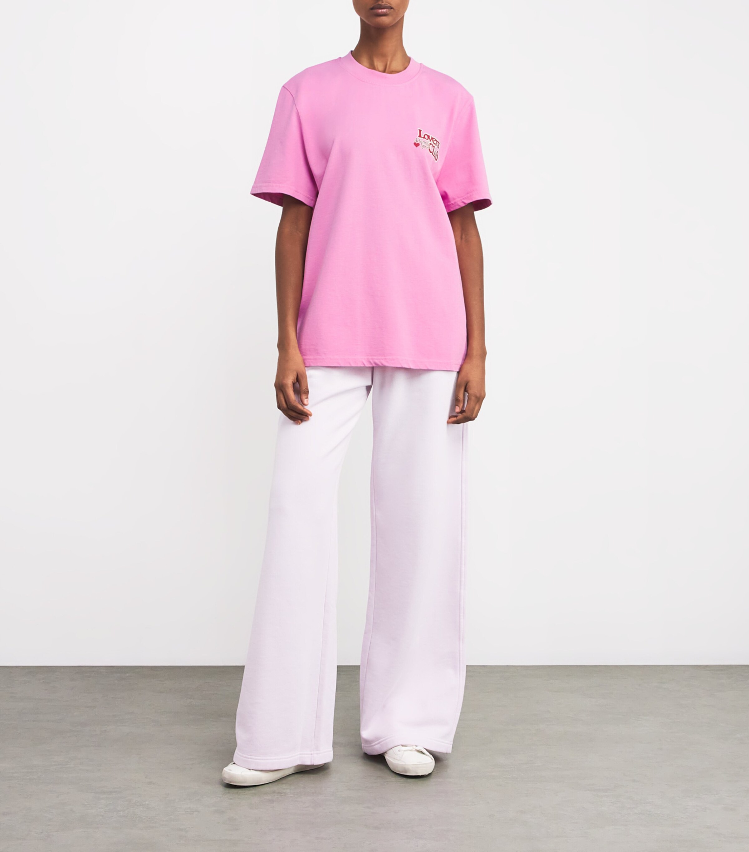 Adanola Womens Organic Cotton Lovers Club T-Shirt Candy Pink Image 2