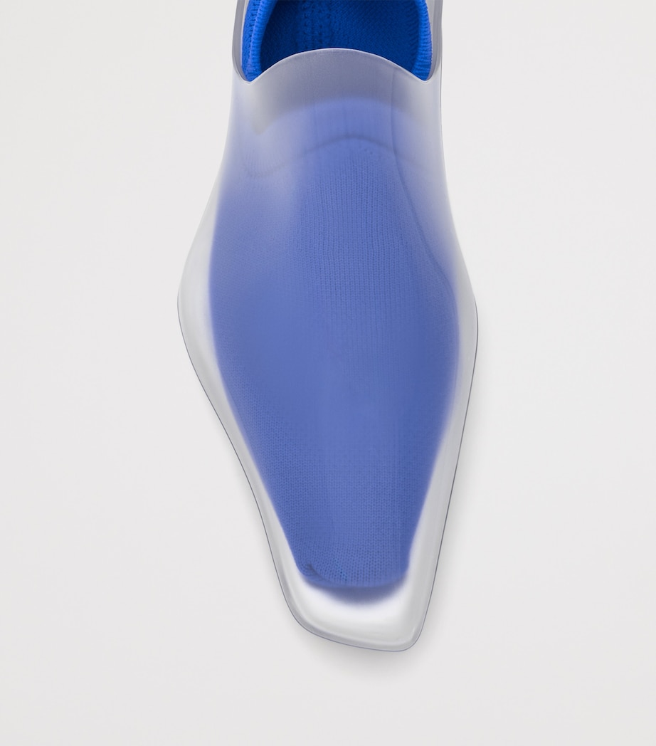 LOEWE Emily Aqua Ankle Boots 45 Transparent Image 8