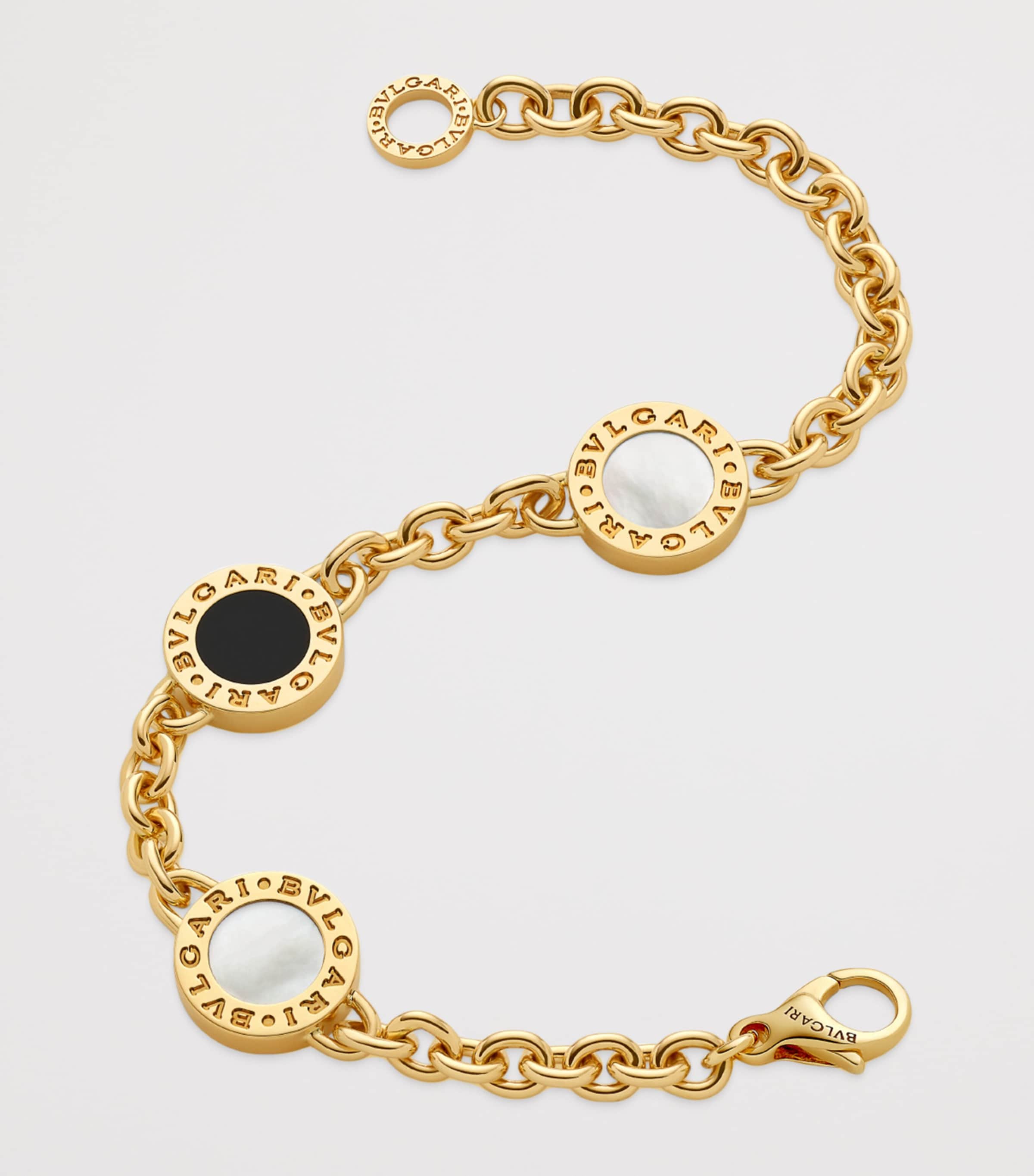 Bvlgari Yellow Gold, Mother-of-Pearl and Onyx Bvlgari Bvlgari Bracelet Gold Image 5