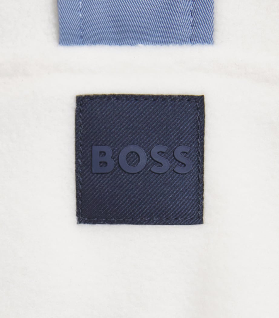 BOSS Kidswear Quarter-Zip Sweatshirt (4-16 Years) Ivory Image 3
